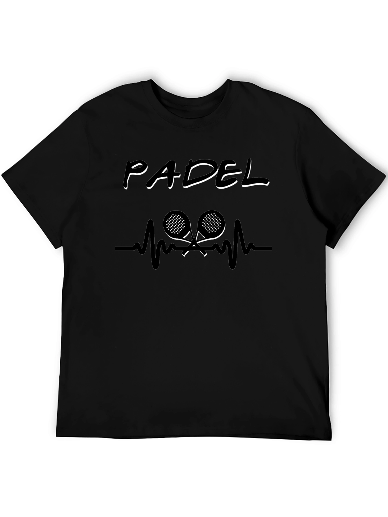 Padel Heartbeat T-Shirt - Sporty Design