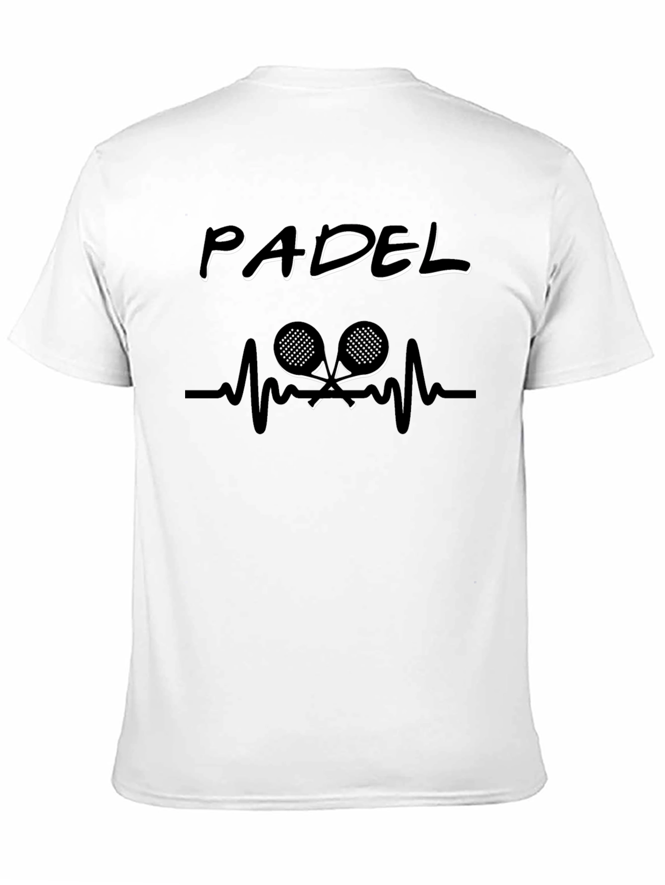Padel Heartbeat T-Shirt - Sporty Design
