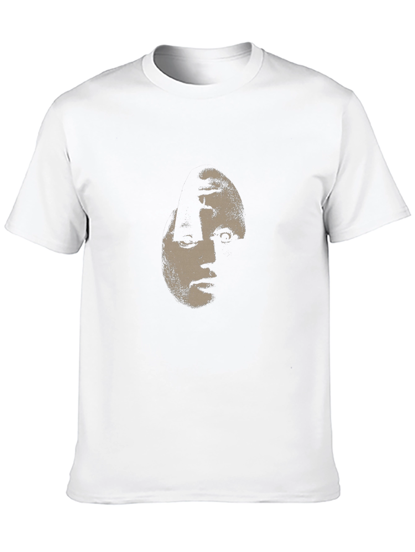 Creepy Face Graphic Black T-Shirt