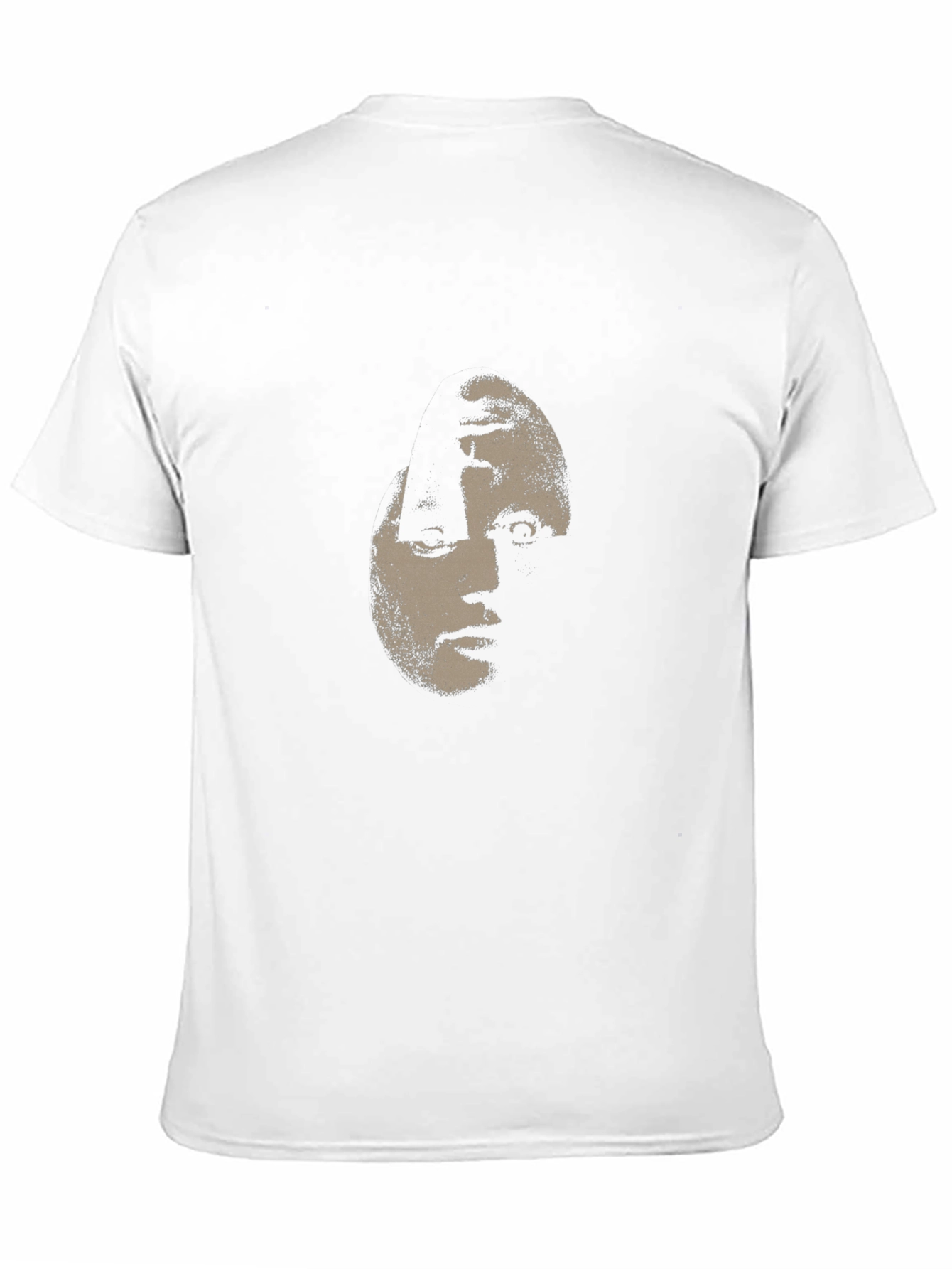 Creepy Face Graphic Black T-Shirt