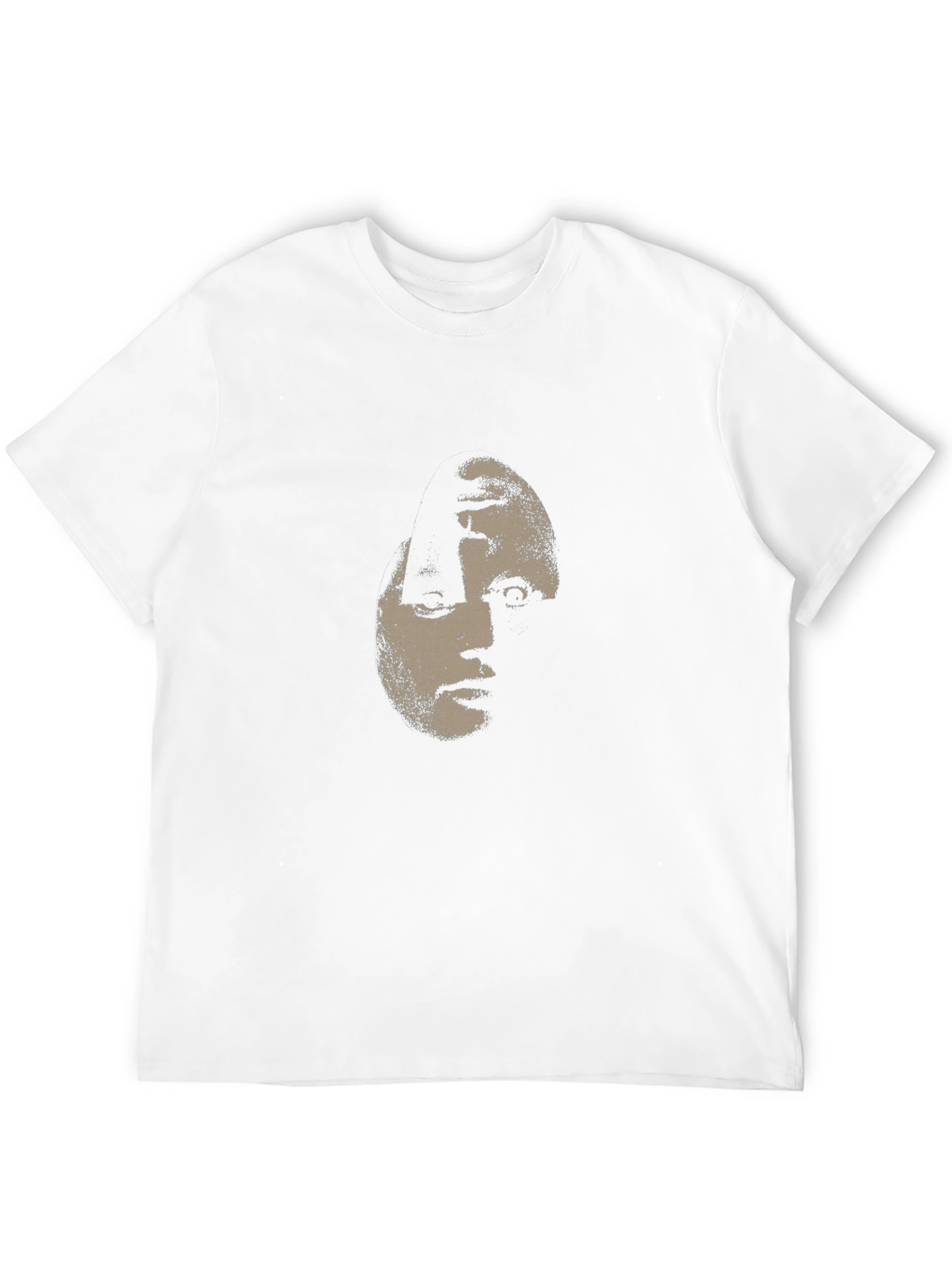 Creepy Face Graphic Black T-Shirt