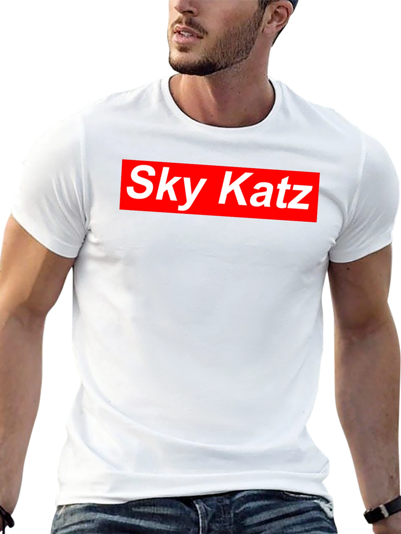Sky Katz Red Box Logo T-Shirt