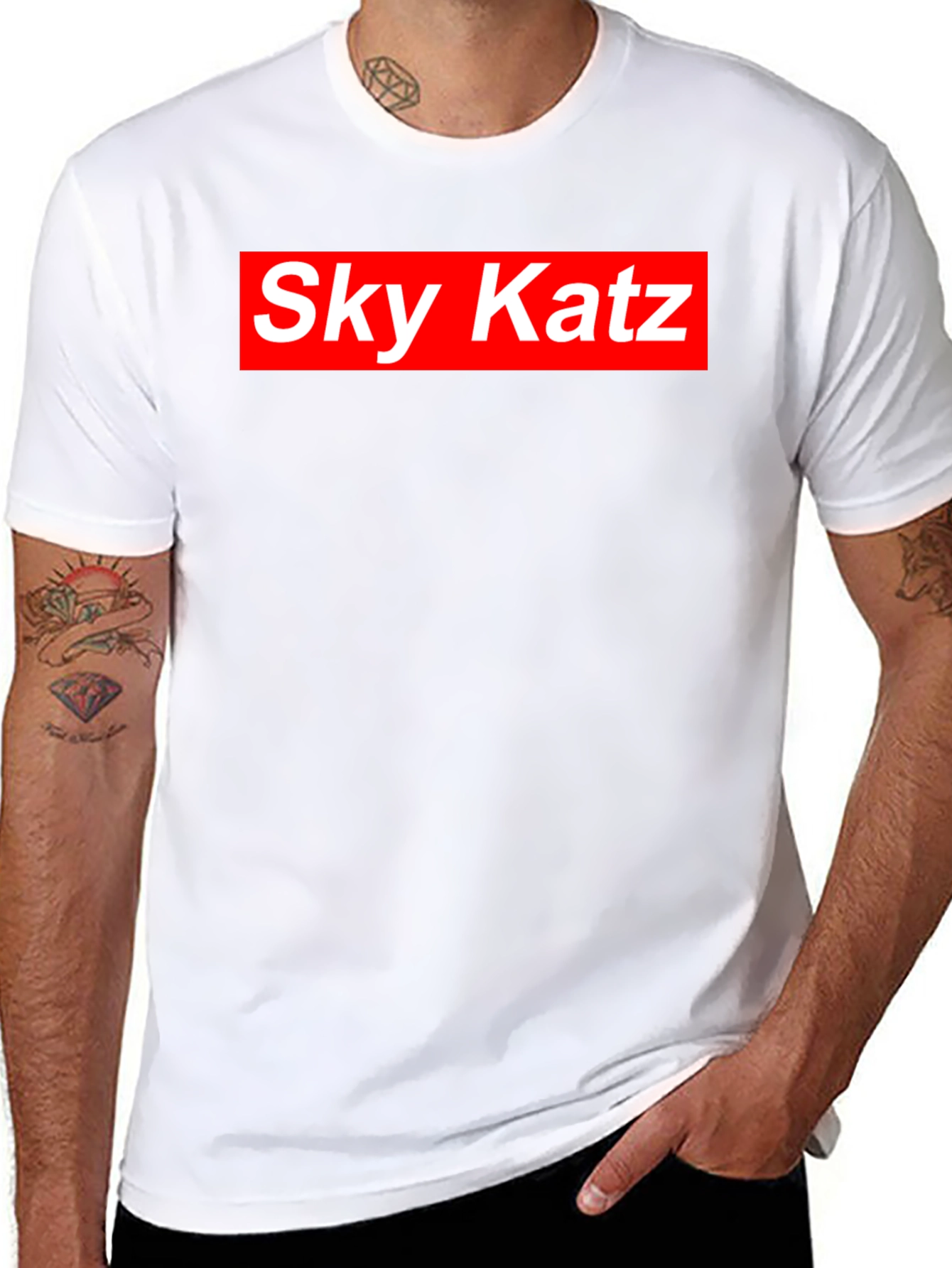 Sky Katz Red Box Logo T-Shirt