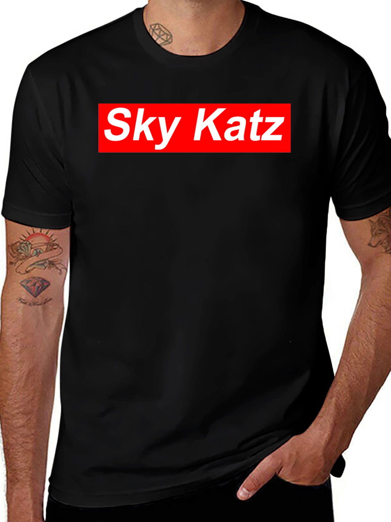 Sky Katz Red Box Logo T-Shirt