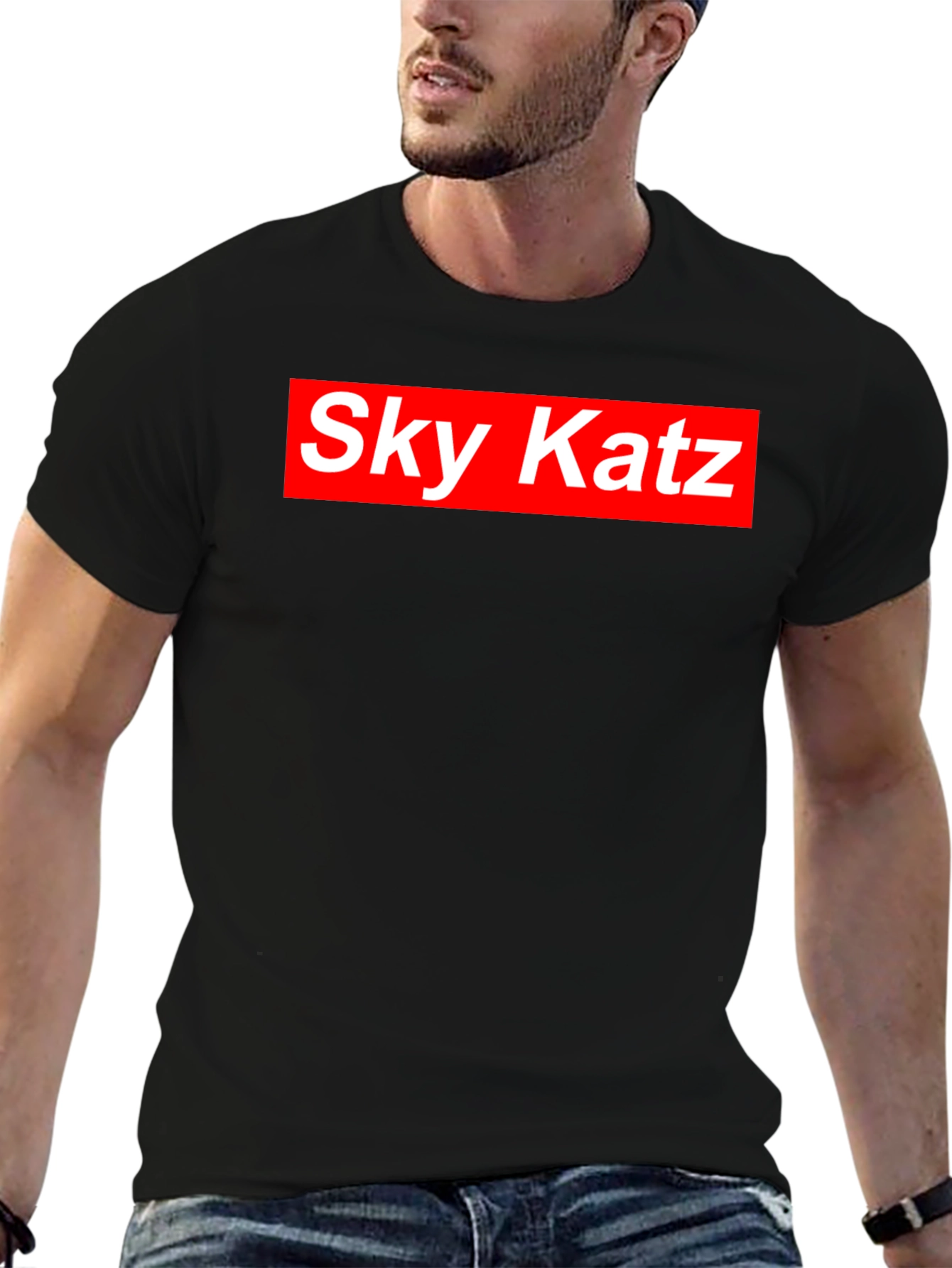 Sky Katz Red Box Logo T-Shirt