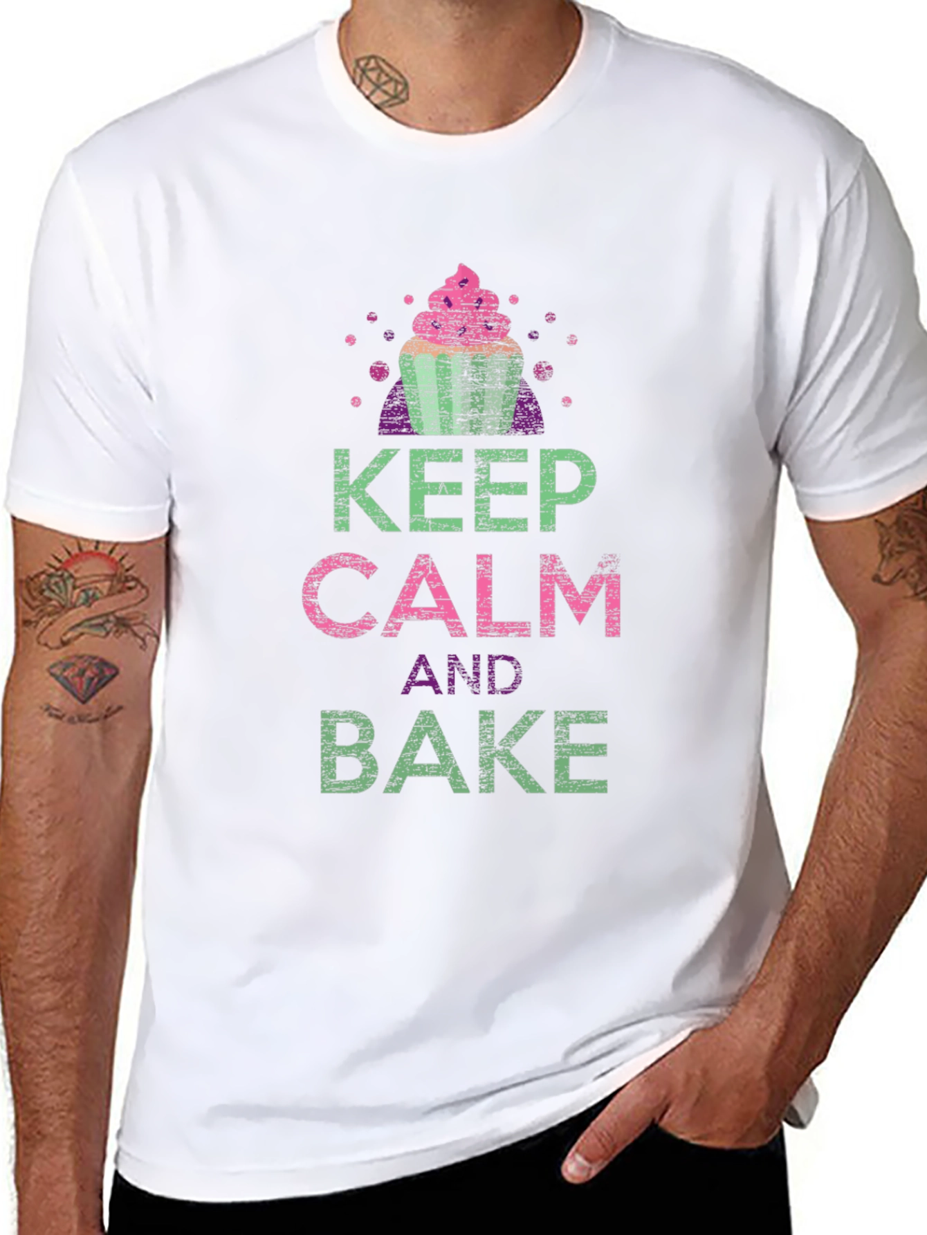 Keep Calm and Bake Graphic T-Shirt