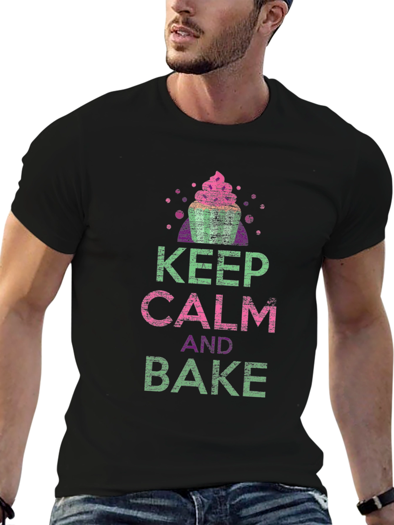 Keep Calm and Bake Graphic T-Shirt