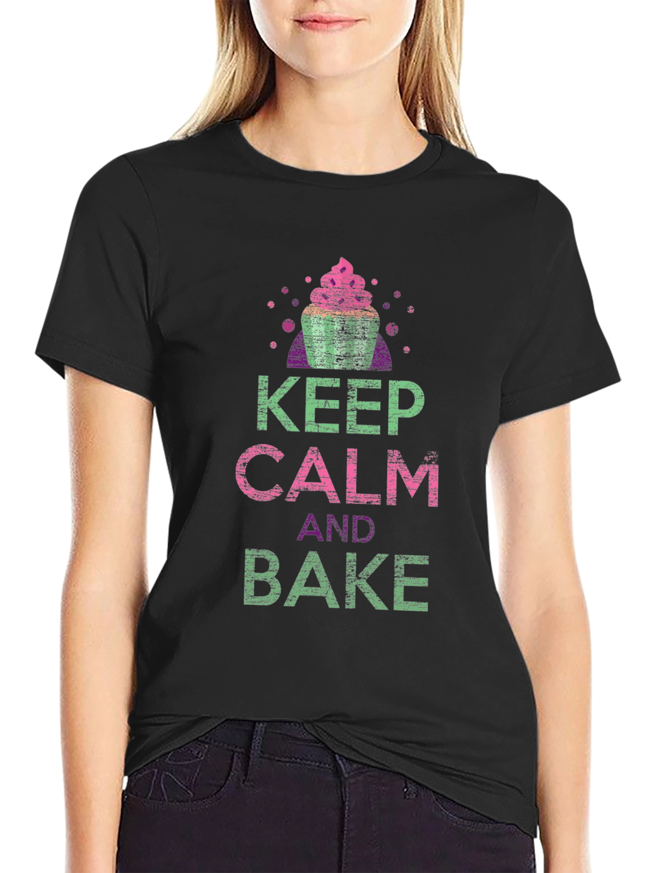 Keep Calm and Bake Graphic T-Shirt