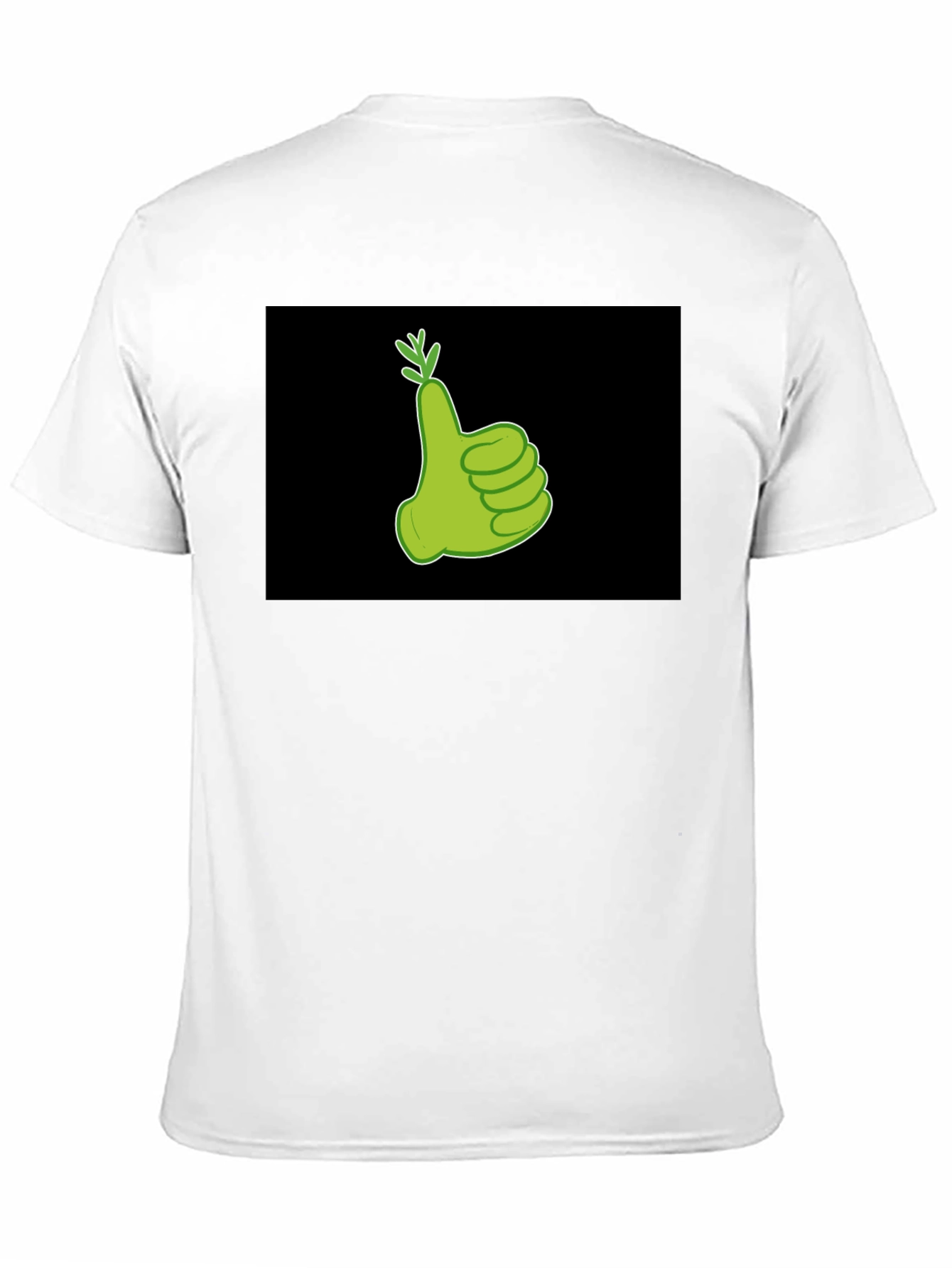 Thumbs Up Carrot Graphic Tee - Black