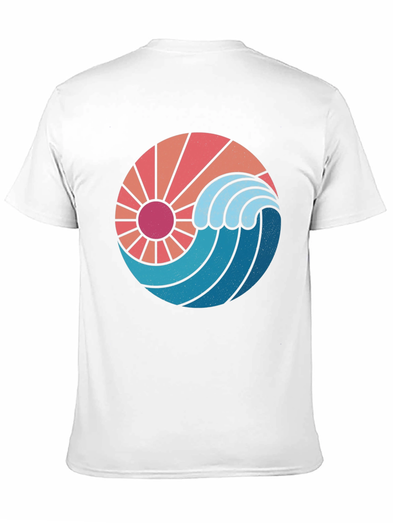 Sun & Wave Graphic Black Tee