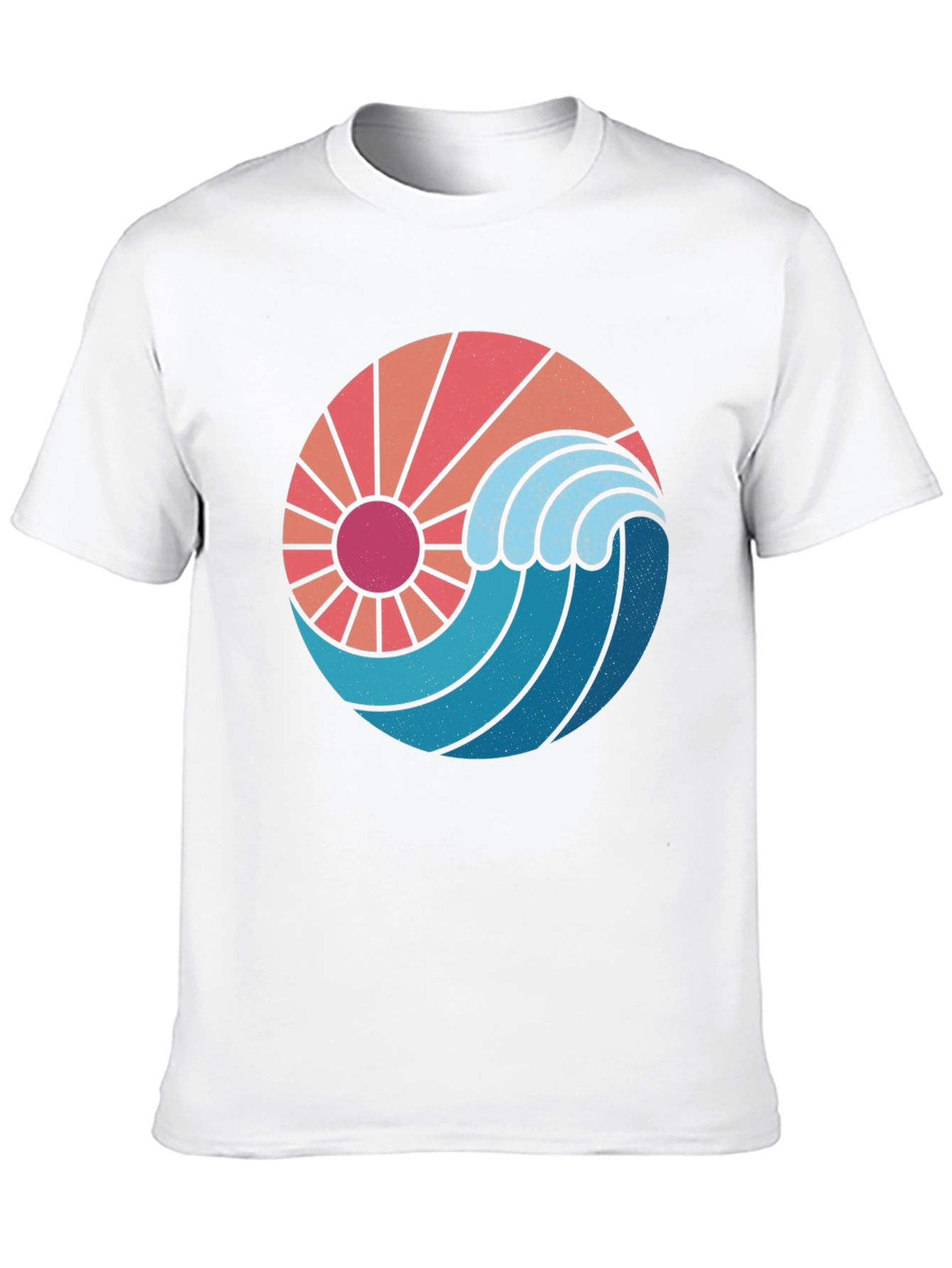 Sun & Wave Graphic Black Tee