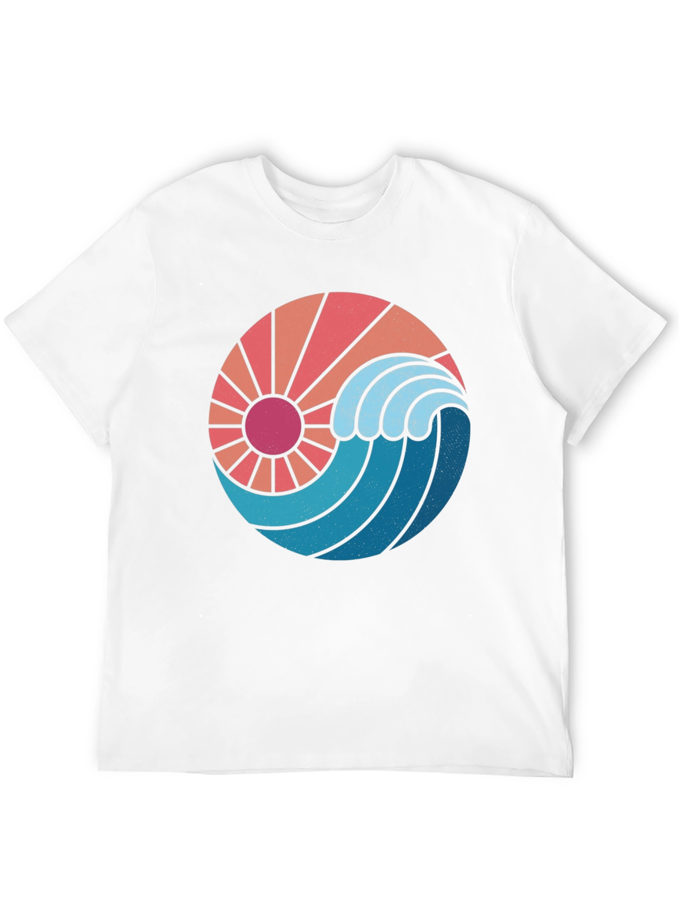 Sun & Wave Graphic Black Tee