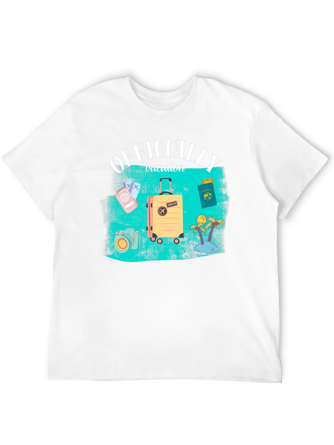 Officially Vacation Mode Graphic Tee - Black