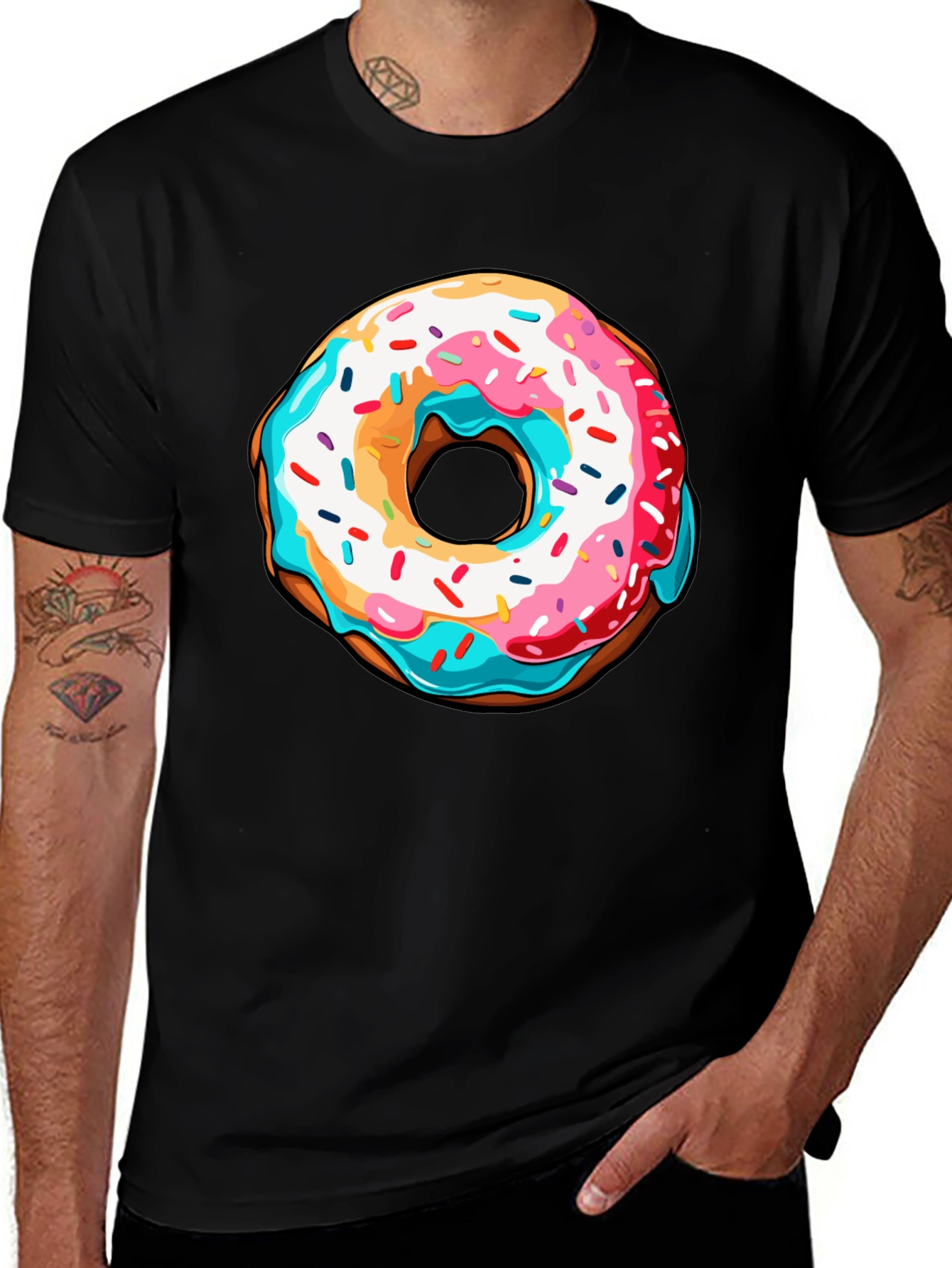 Donut Graphic T-Shirt - Fun & Stylish