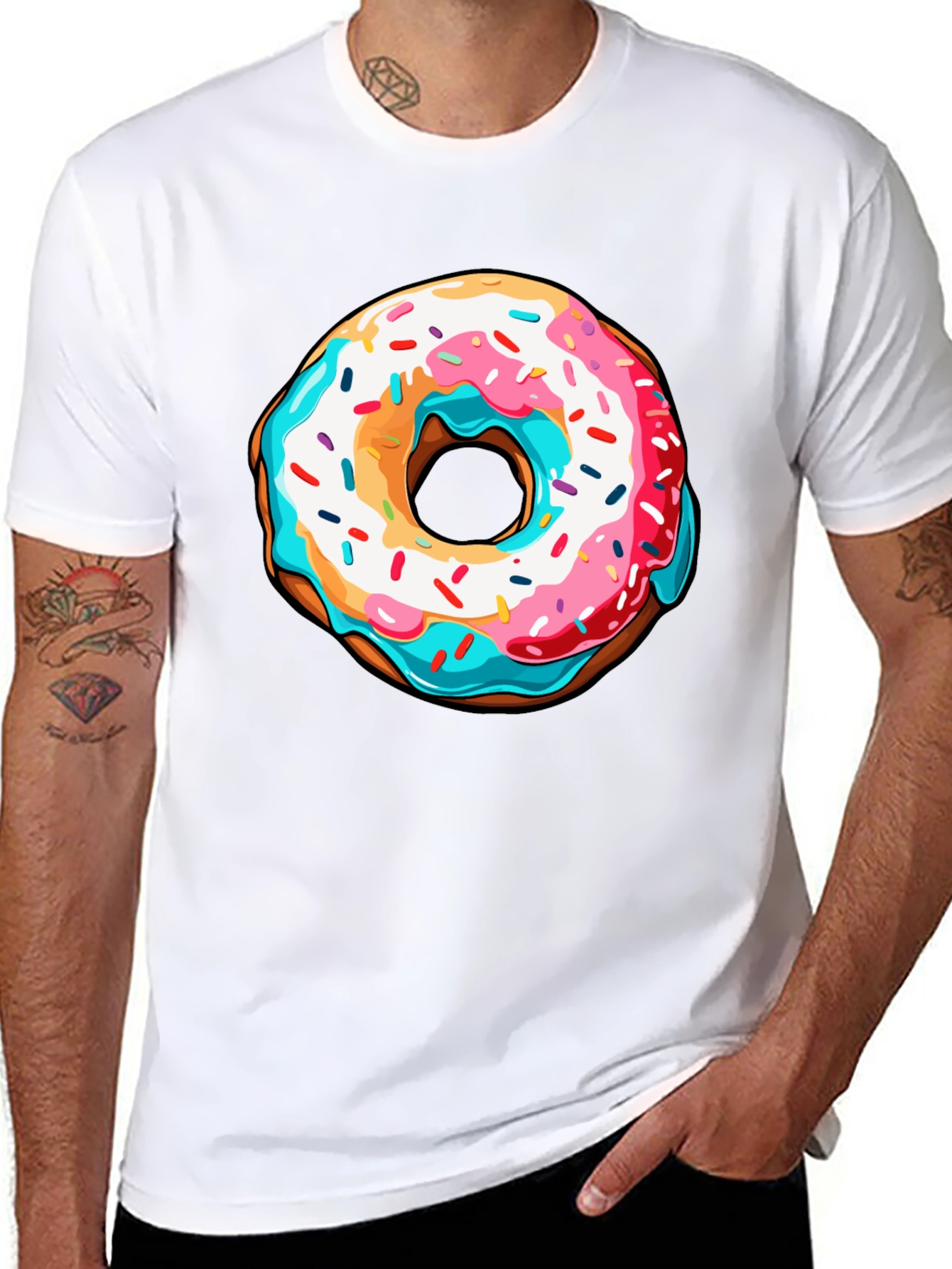 Donut Graphic T-Shirt - Fun & Stylish
