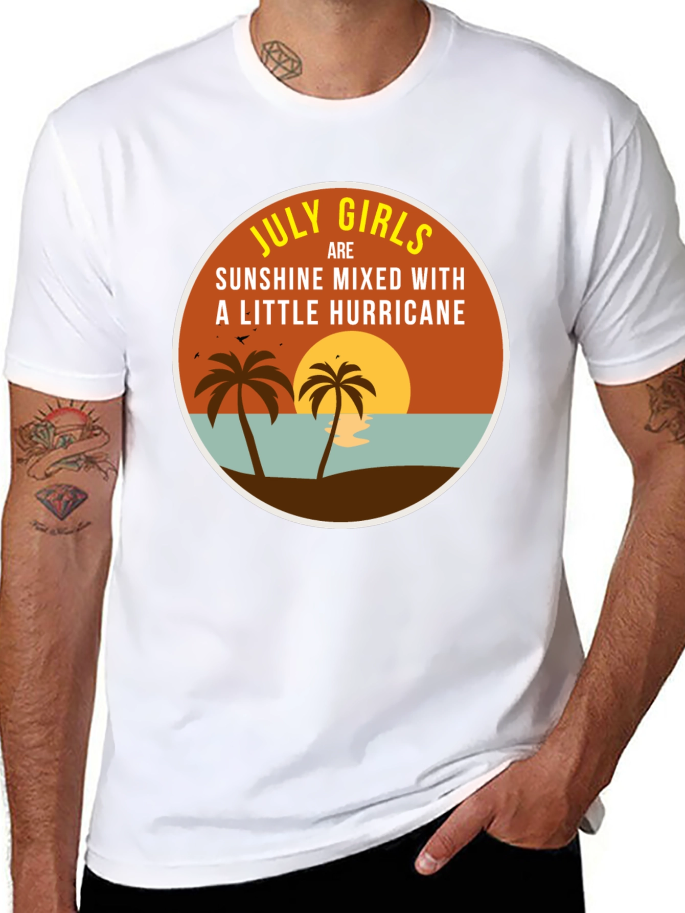 July Girls Sunshine & Hurricane Black T-Shirt