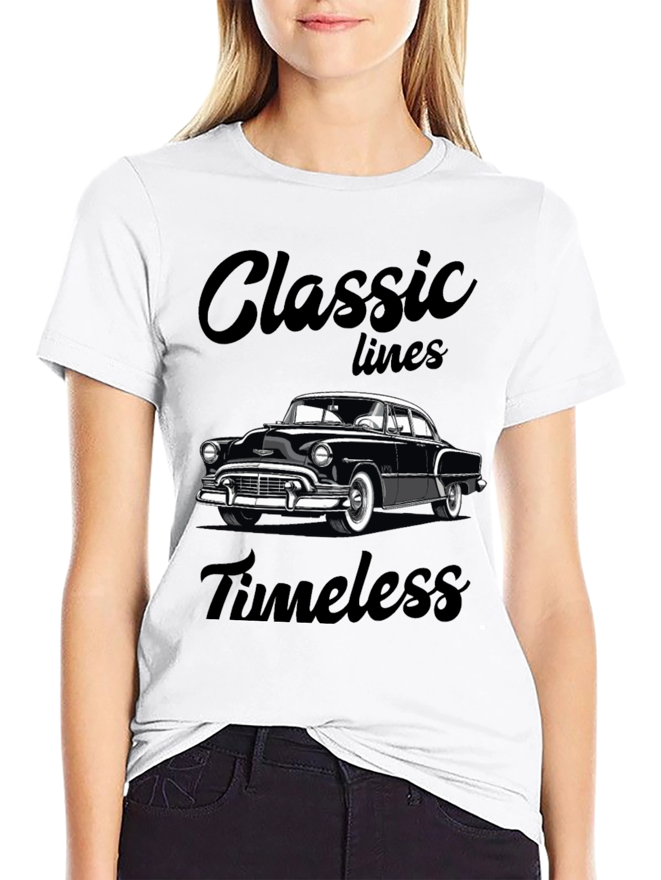 Classic Lines Timeless Car Graphic T-Shirt