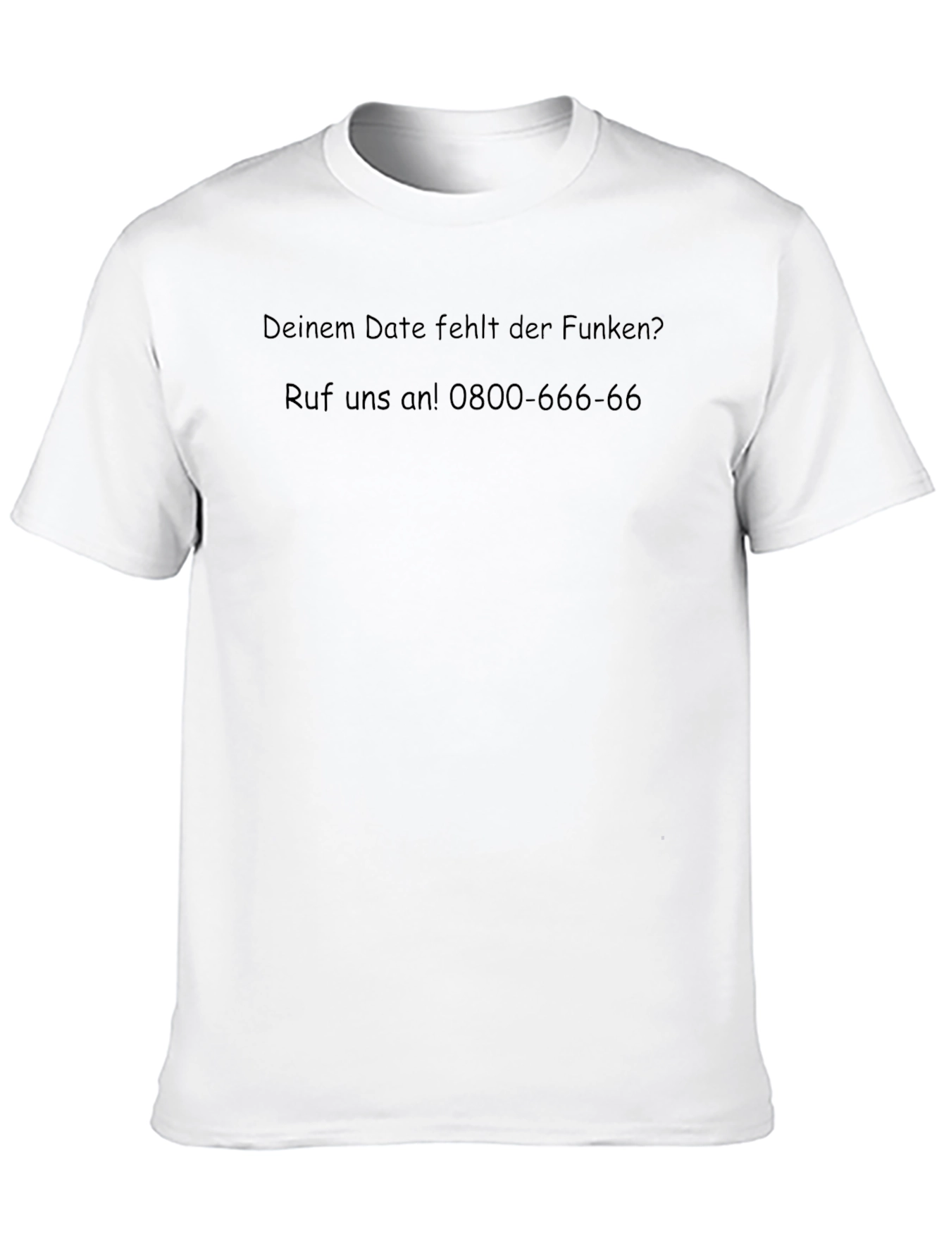 Humorous No Spark T-Shirt - 0800-666-66