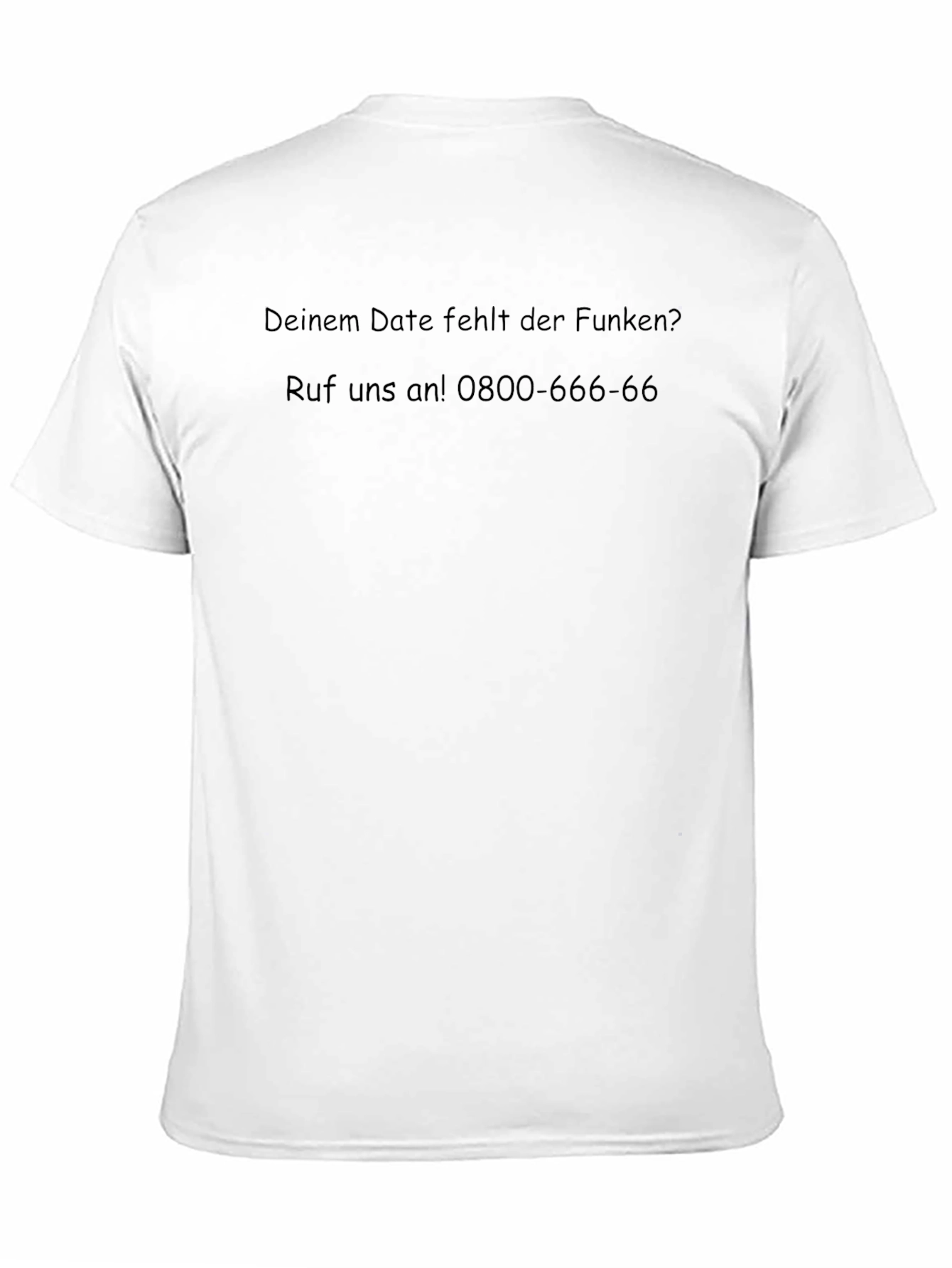 Humorous No Spark T-Shirt - 0800-666-66
