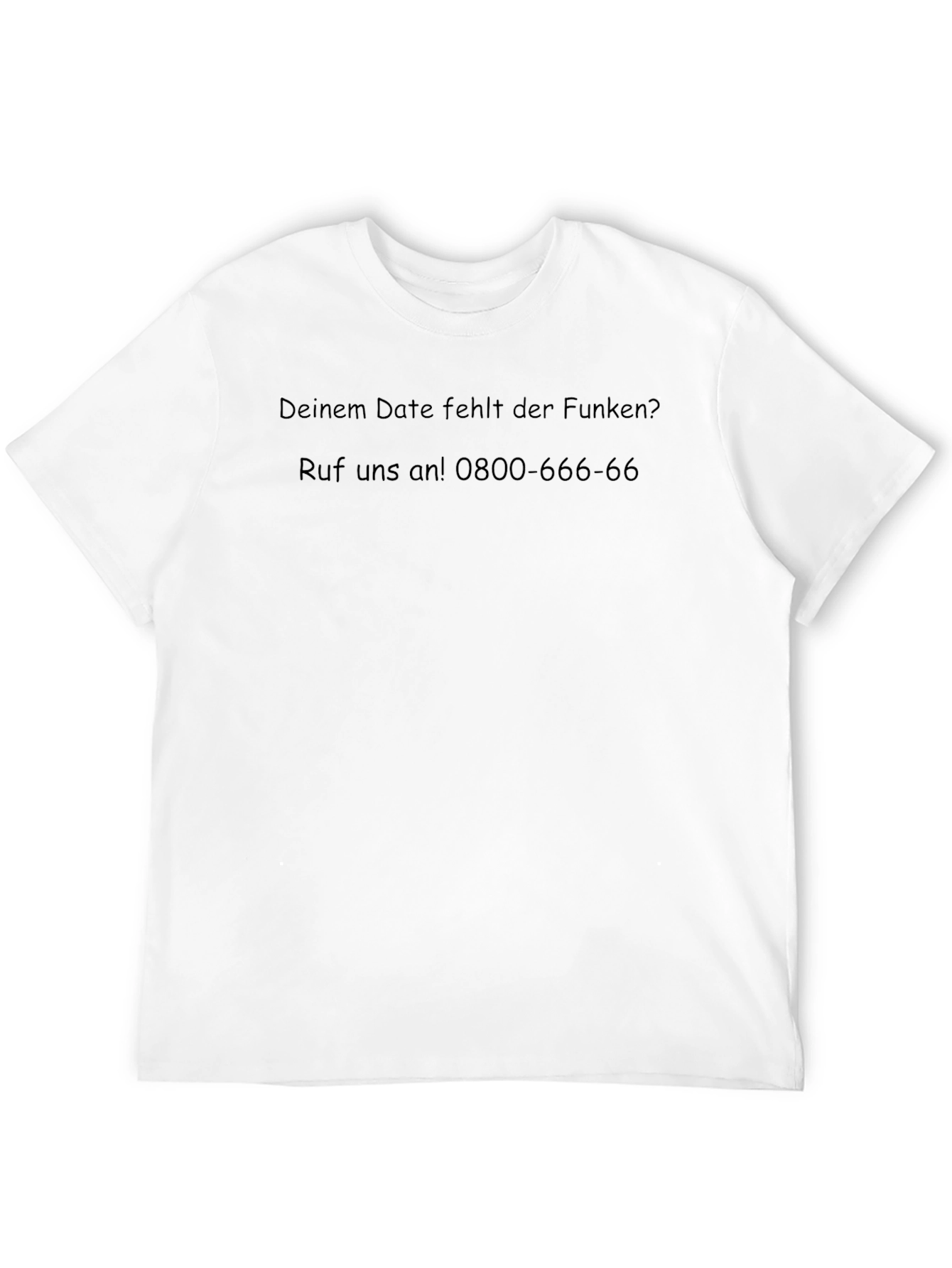 Humorous No Spark T-Shirt - 0800-666-66