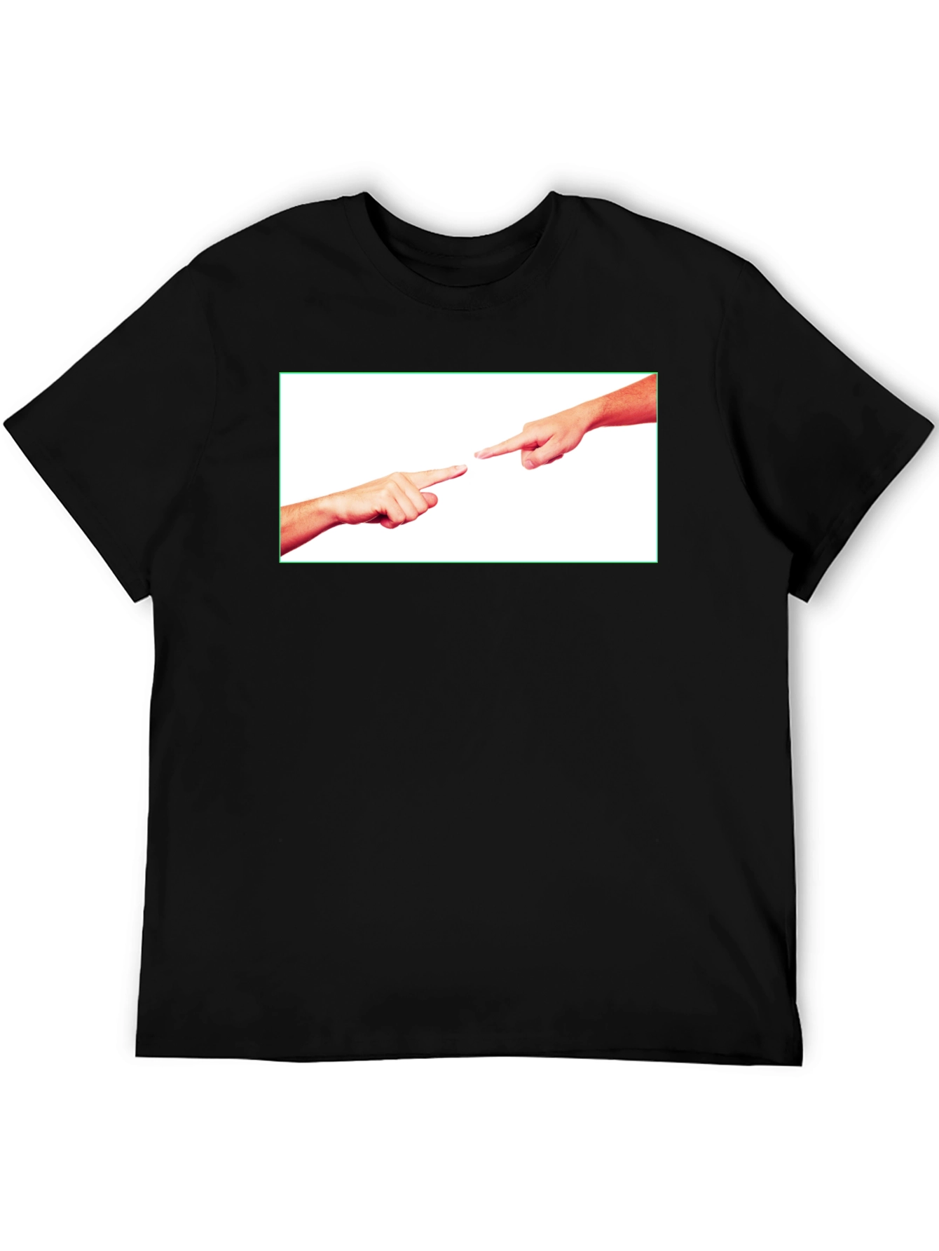 Creation of Adam Inspired Black Tee