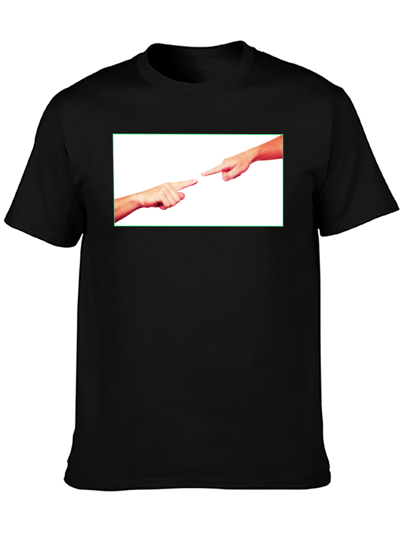Creation of Adam Inspired Black Tee