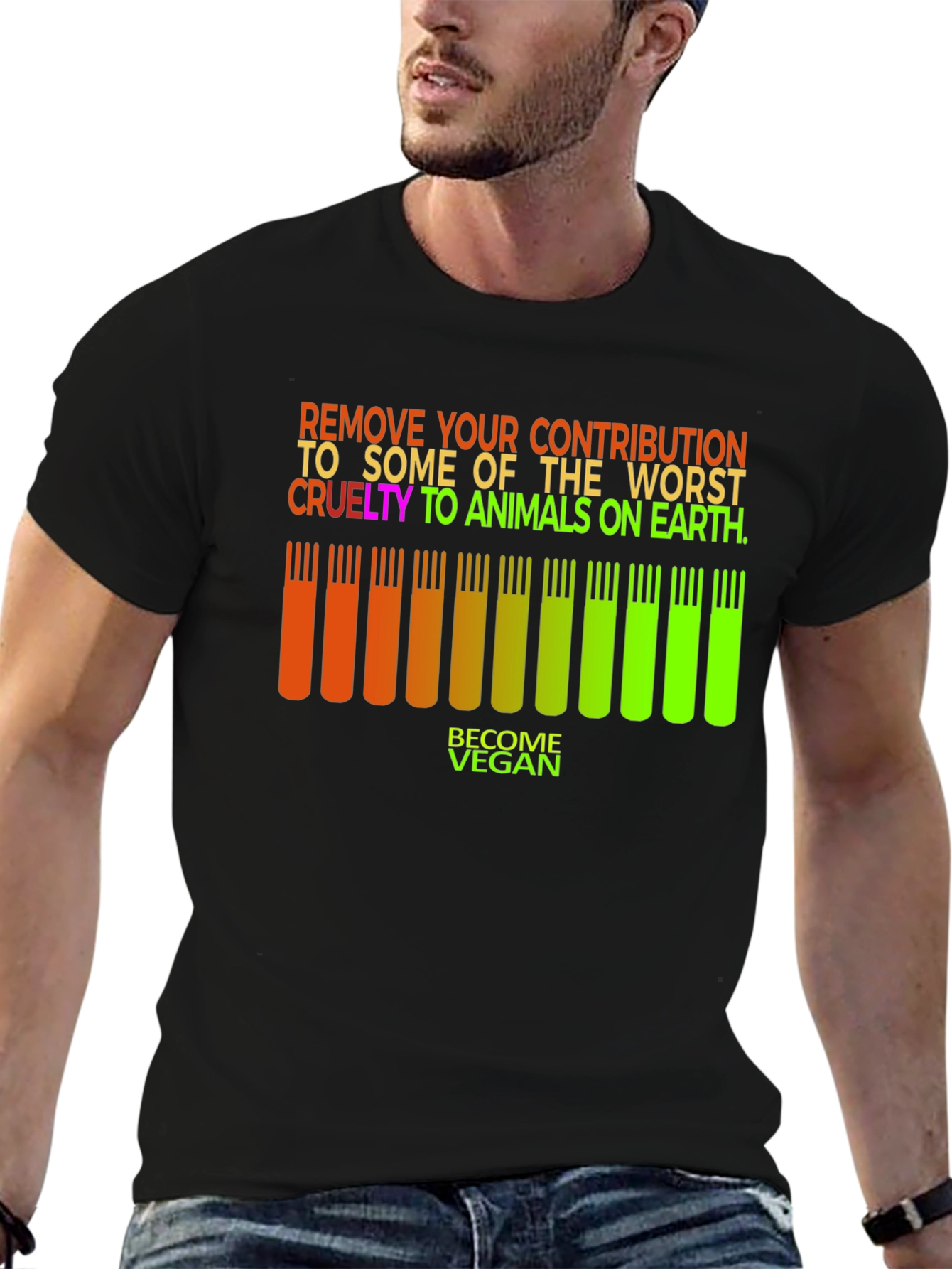 Vegan Animal Cruelty Awareness T-Shirt