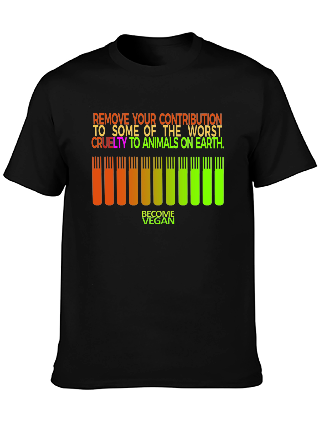 Vegan Animal Cruelty Awareness T-Shirt