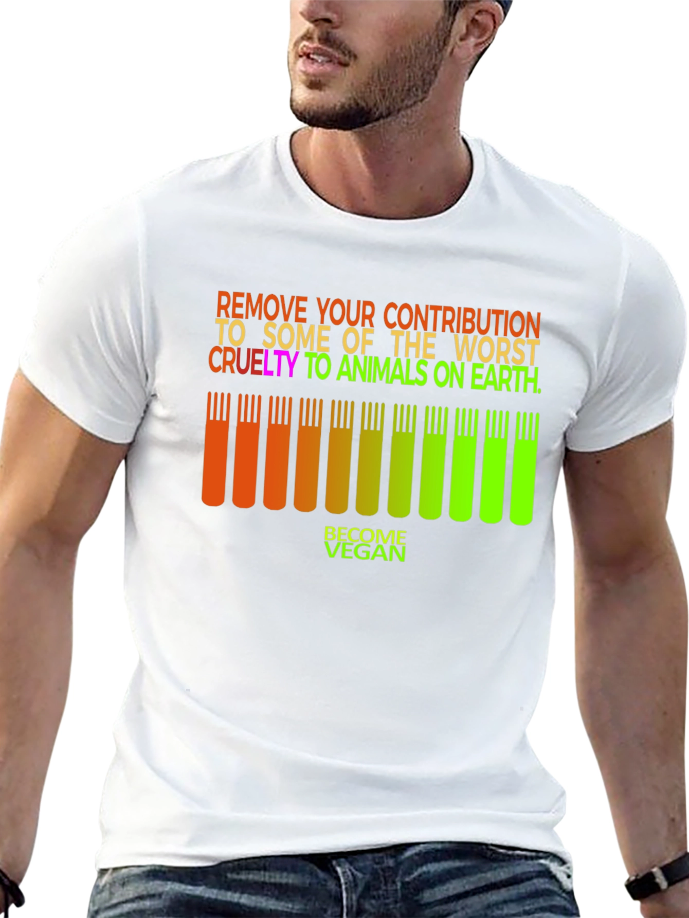 Vegan Animal Cruelty Awareness T-Shirt