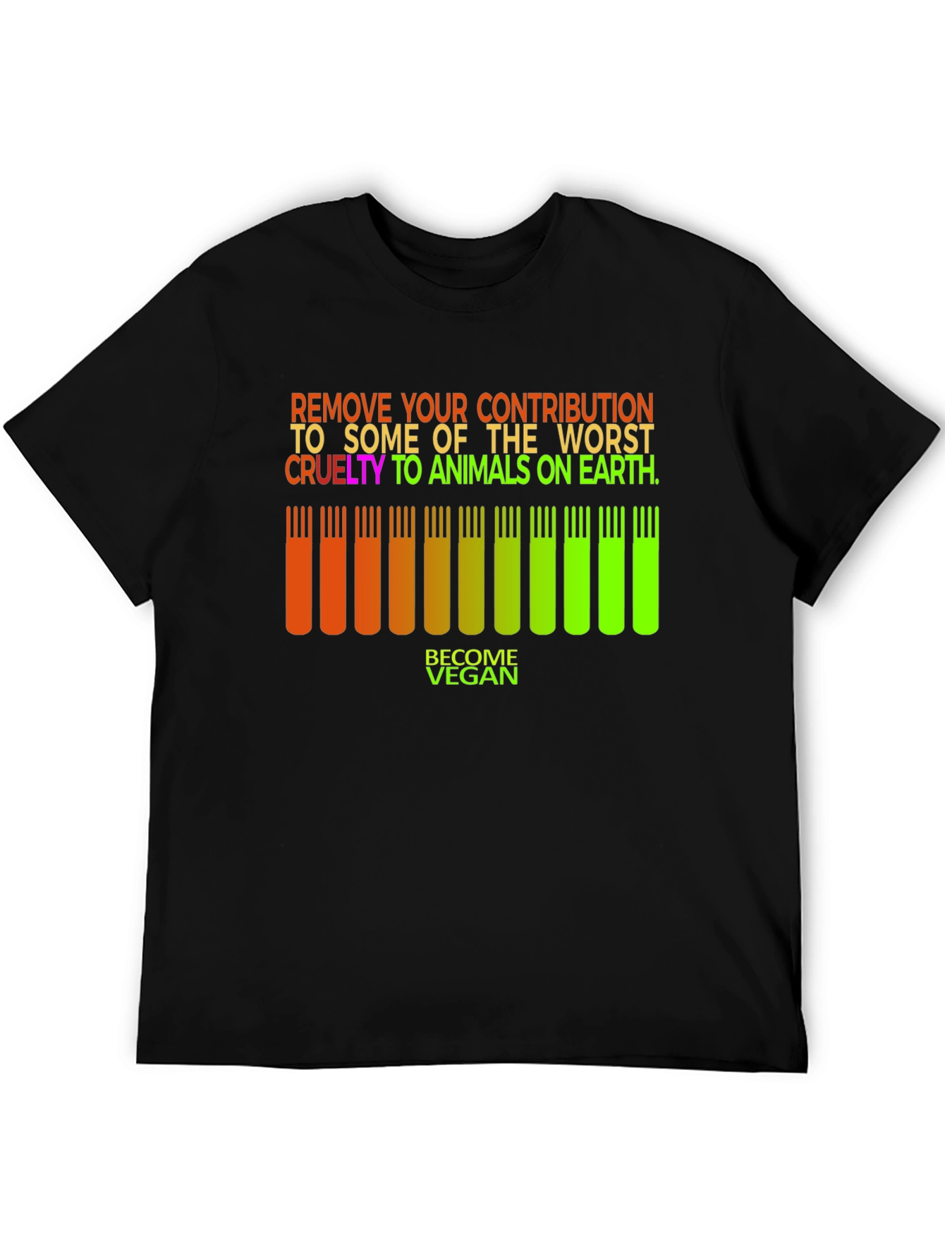 Vegan Animal Cruelty Awareness T-Shirt