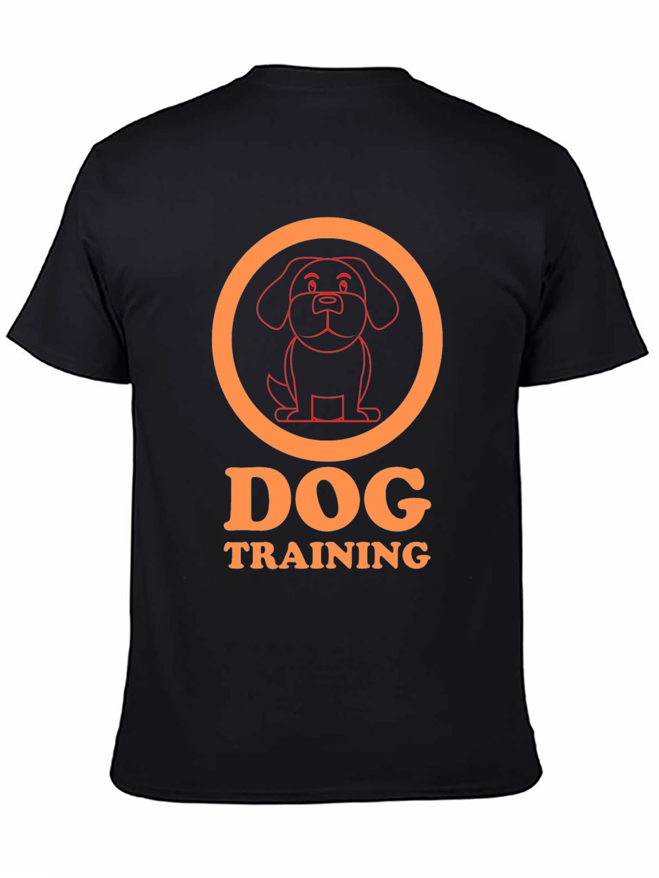 Dog Training Graphic T-Shirt - Black Cotton Tee