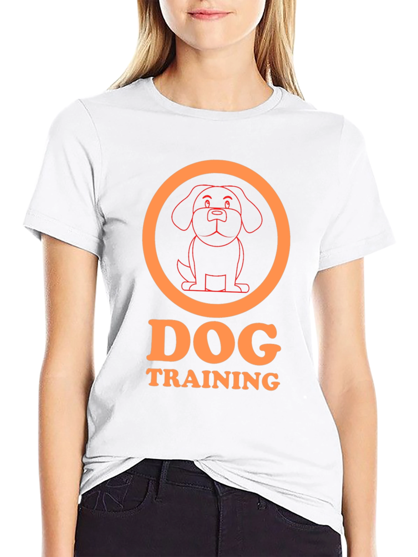 Dog Training Graphic T-Shirt - Black Cotton Tee