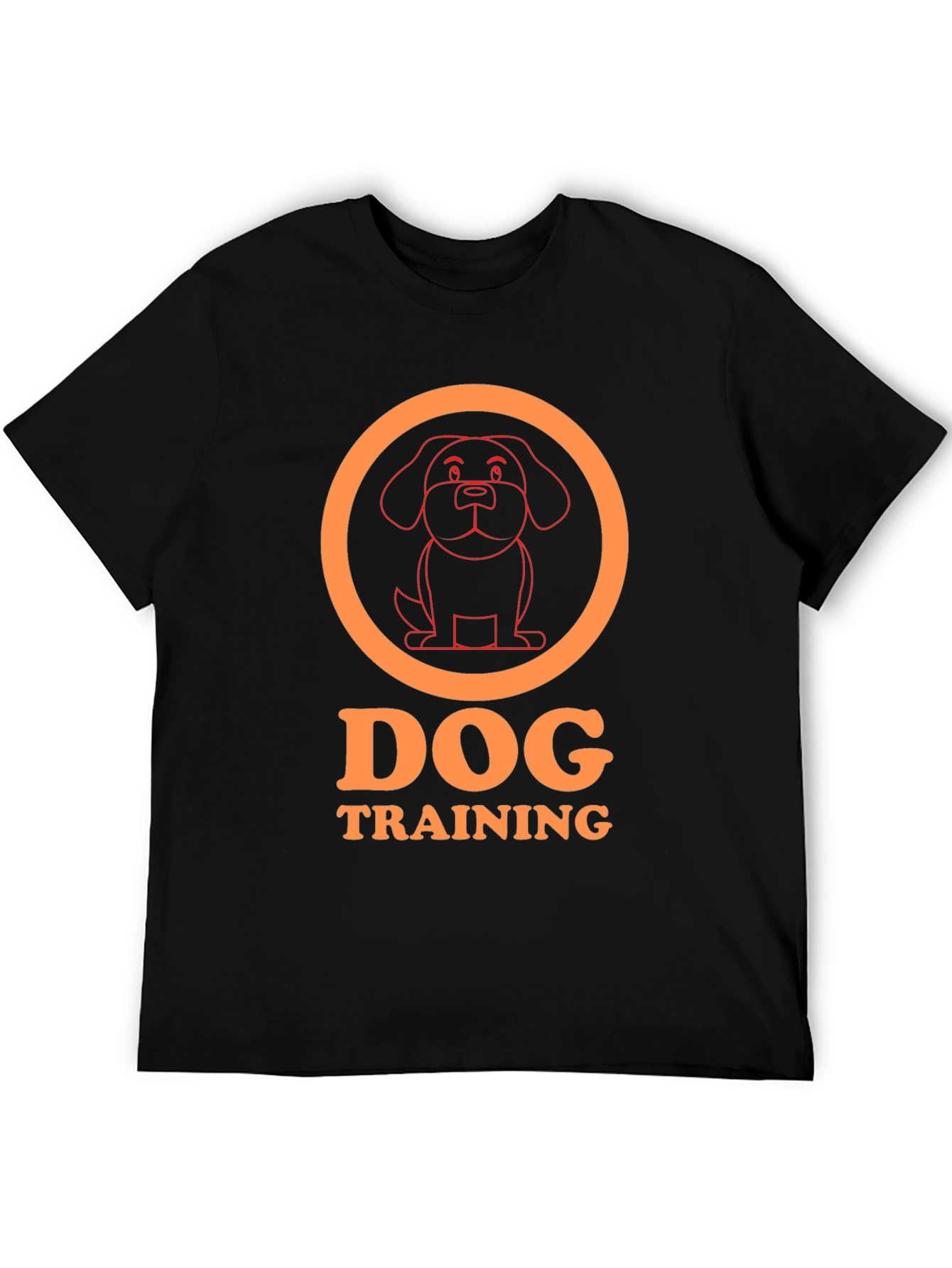 Dog Training Graphic T-Shirt - Black Cotton Tee