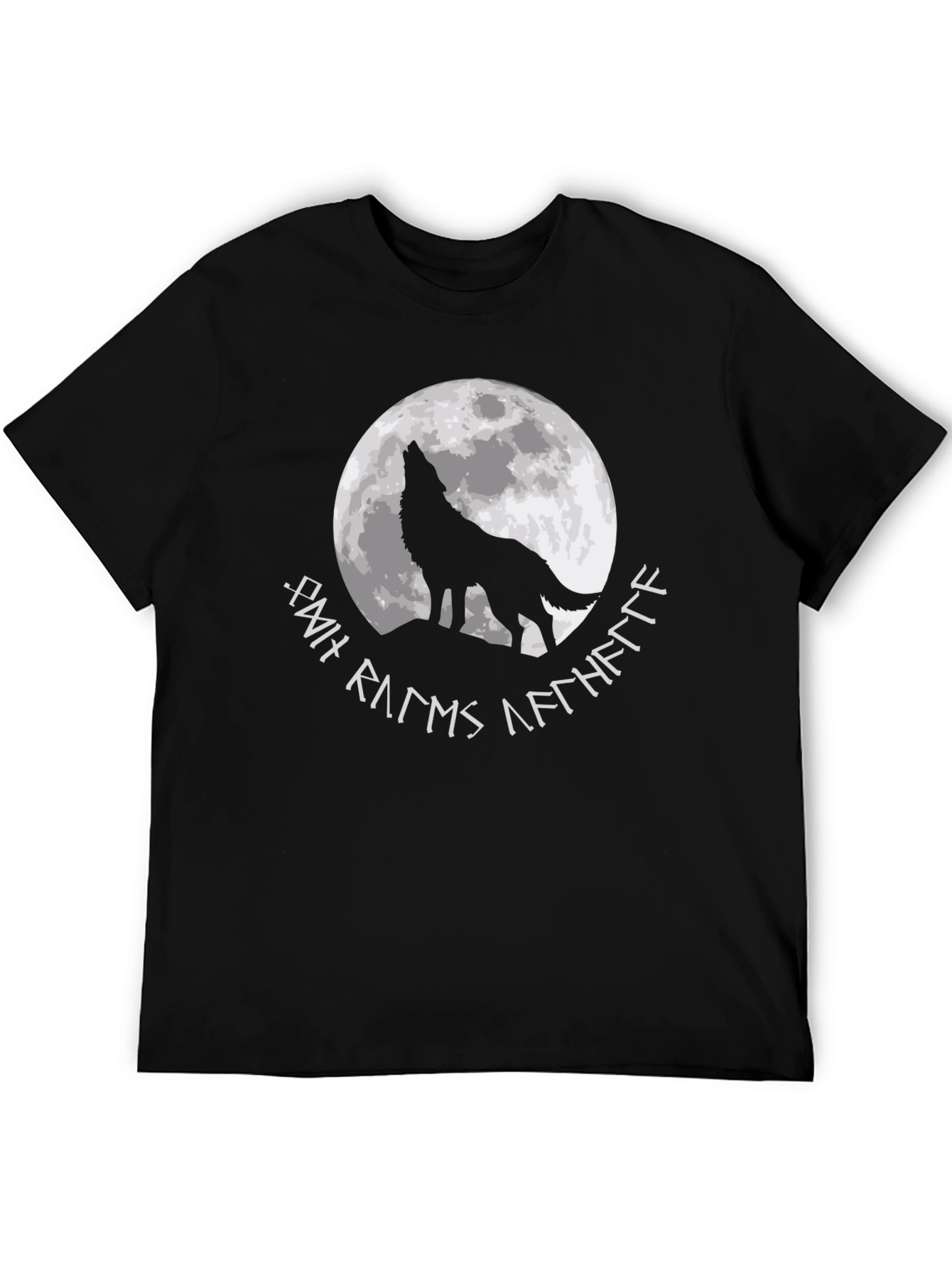 Wolf Howling at Moon Graphic Tee