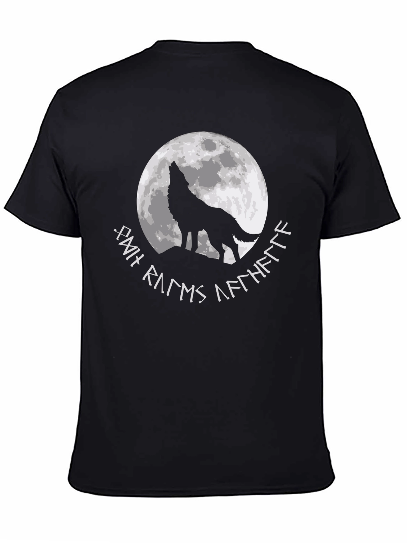 Wolf Howling at Moon Graphic Tee