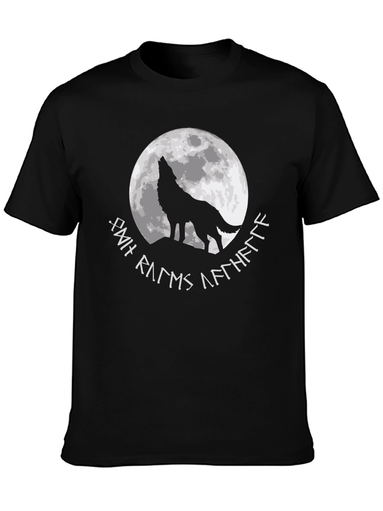 Wolf Howling at Moon Graphic Tee