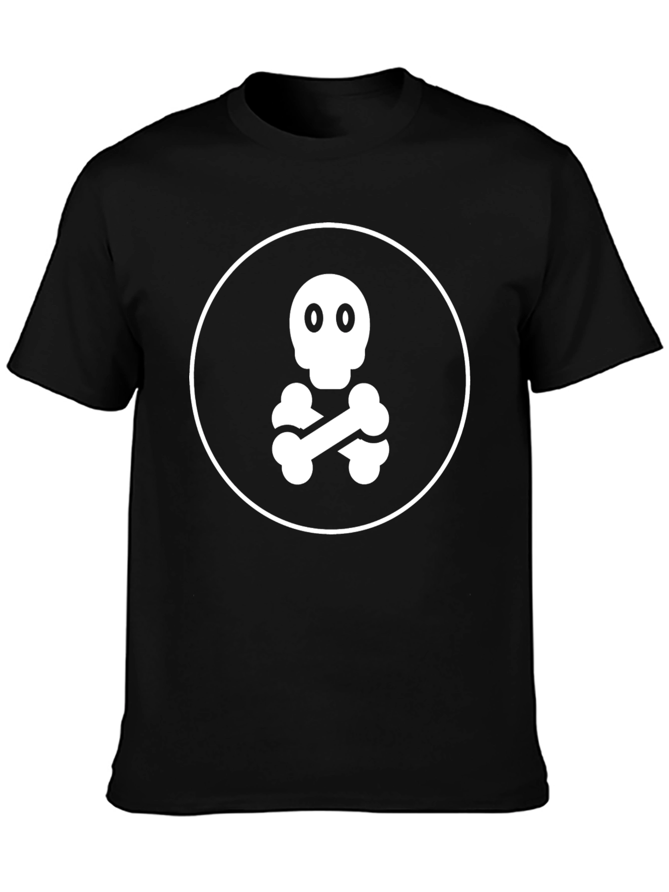 Skull & Crossbones Graphic Tee - Classic Black