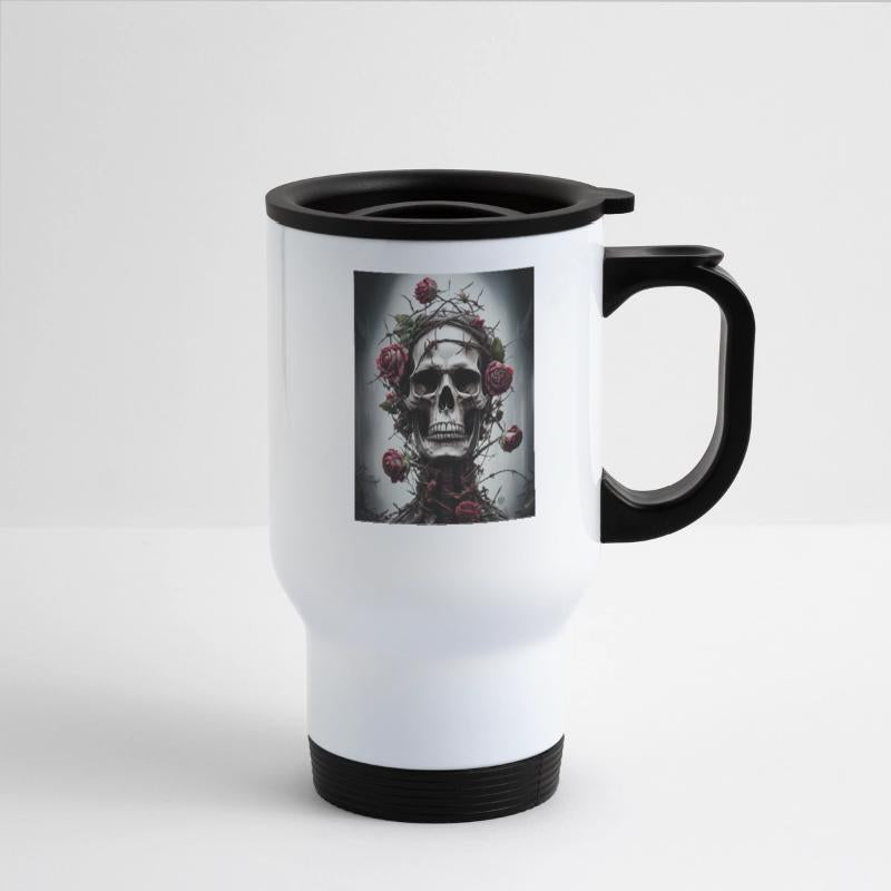 Ethereal Skull with Rose Crown