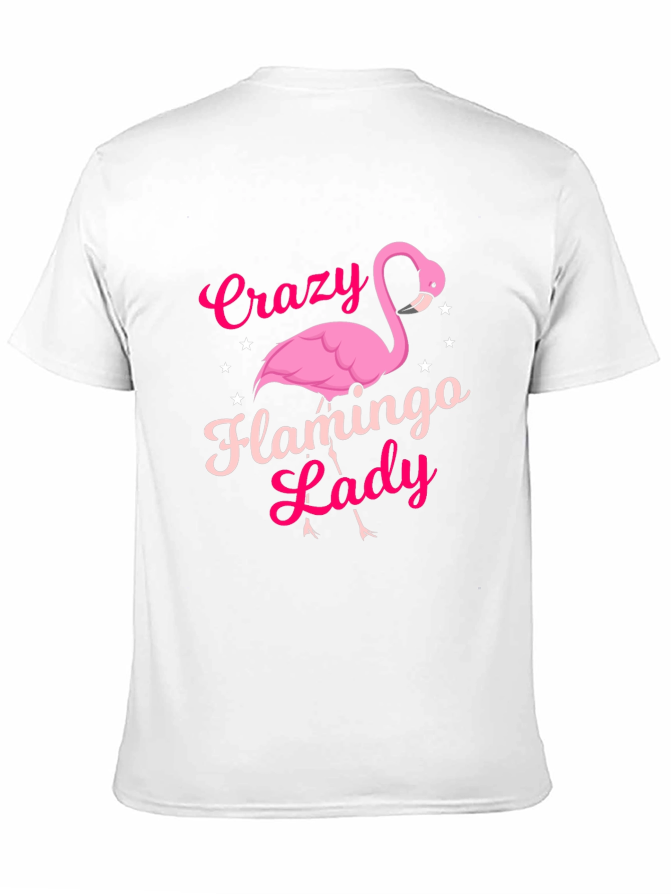 Crazy Flamingo Lady T-Shirt - Novelty Graphic Tee