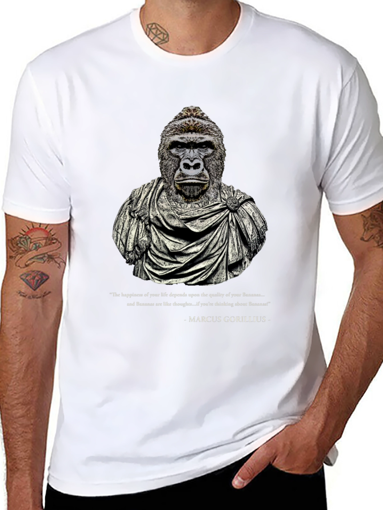 Marcus Gorillius T-Shirt Funny Banana Lover Tee