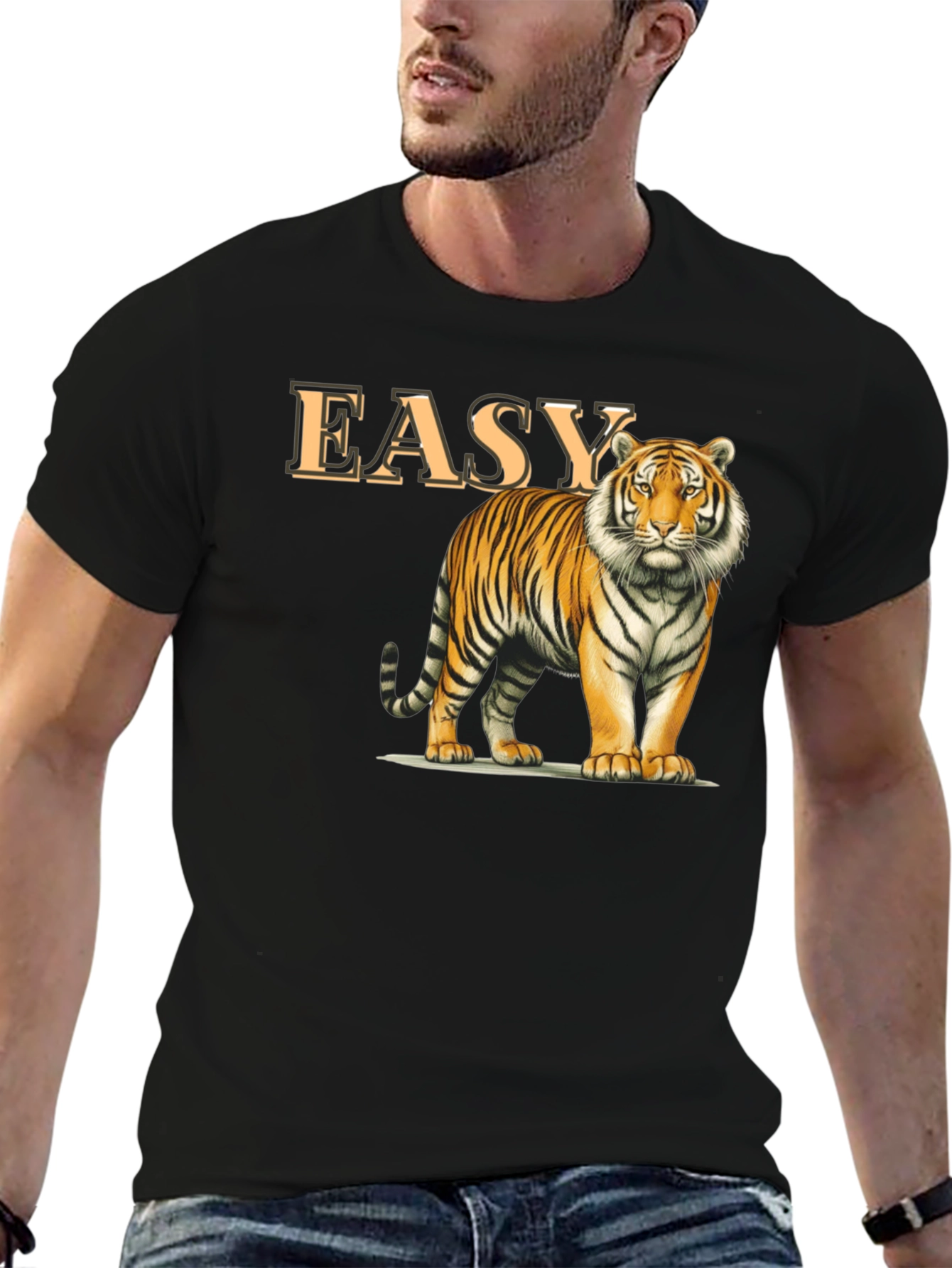 Easy Tiger Graphic T-Shirt - Classic Crew Neck