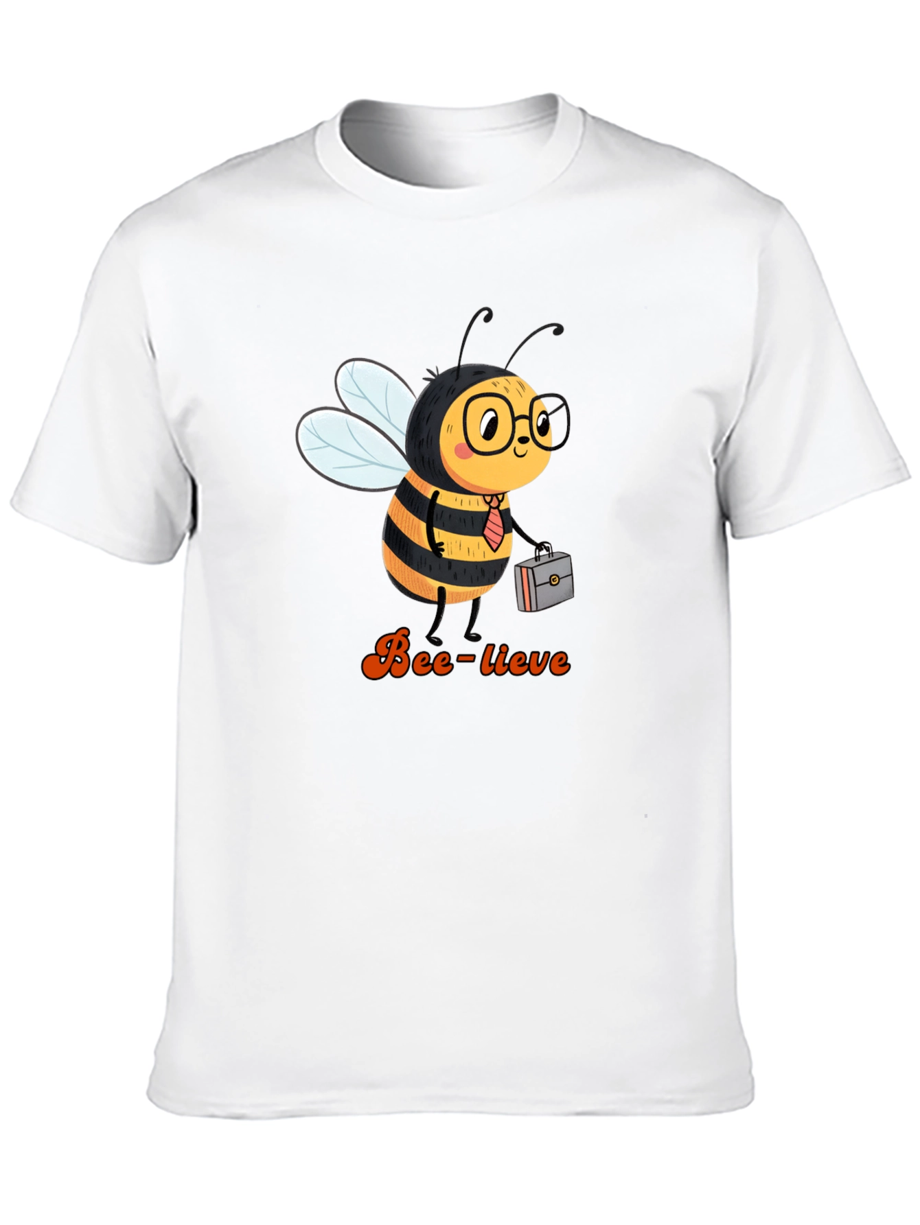 Bee-lieve Graphic Tee - Black Cotton T-Shirt