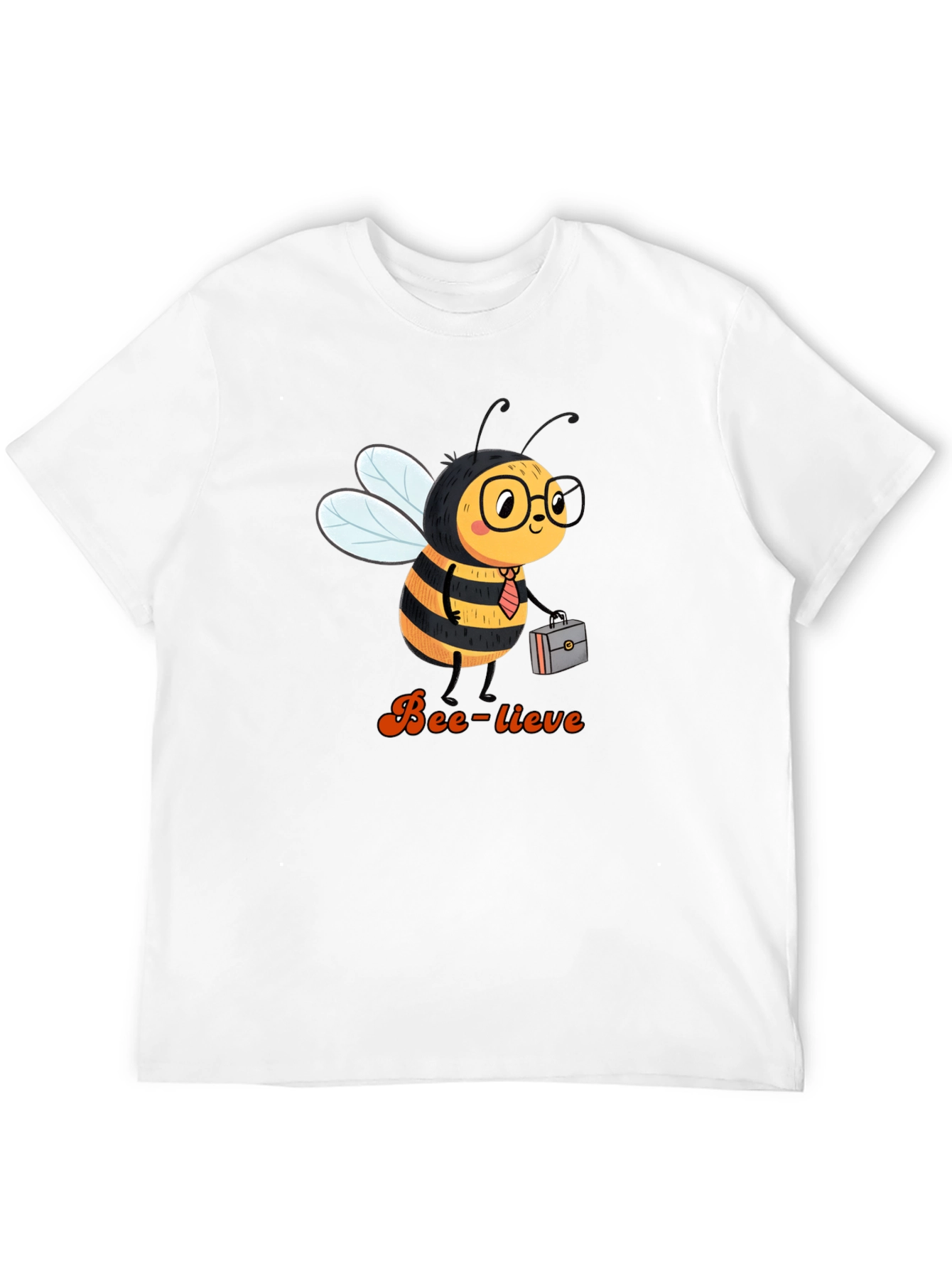 Bee-lieve Graphic Tee - Black Cotton T-Shirt