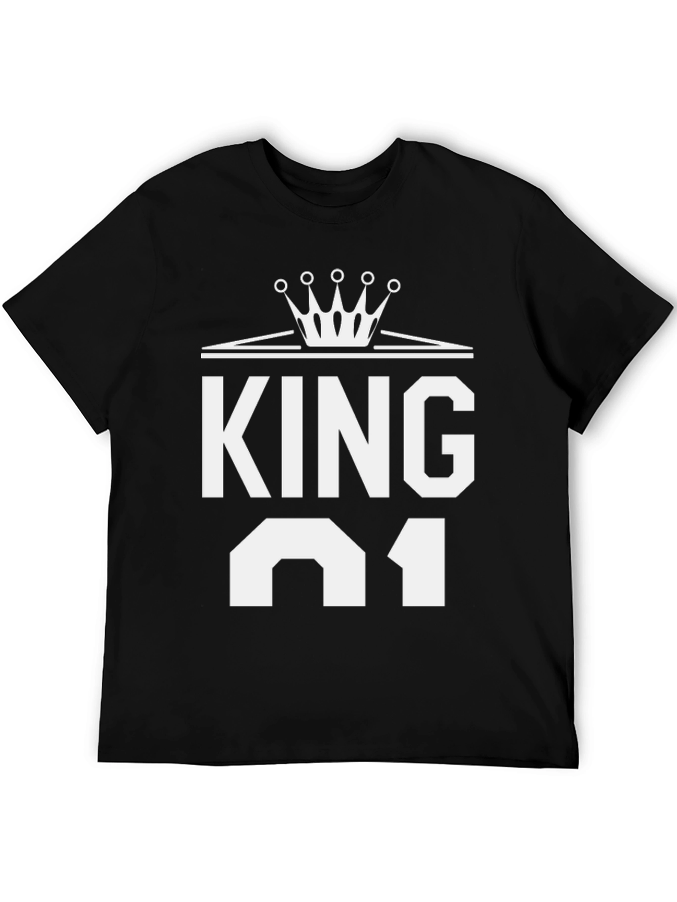 King 01 Graphic T-Shirt - Black