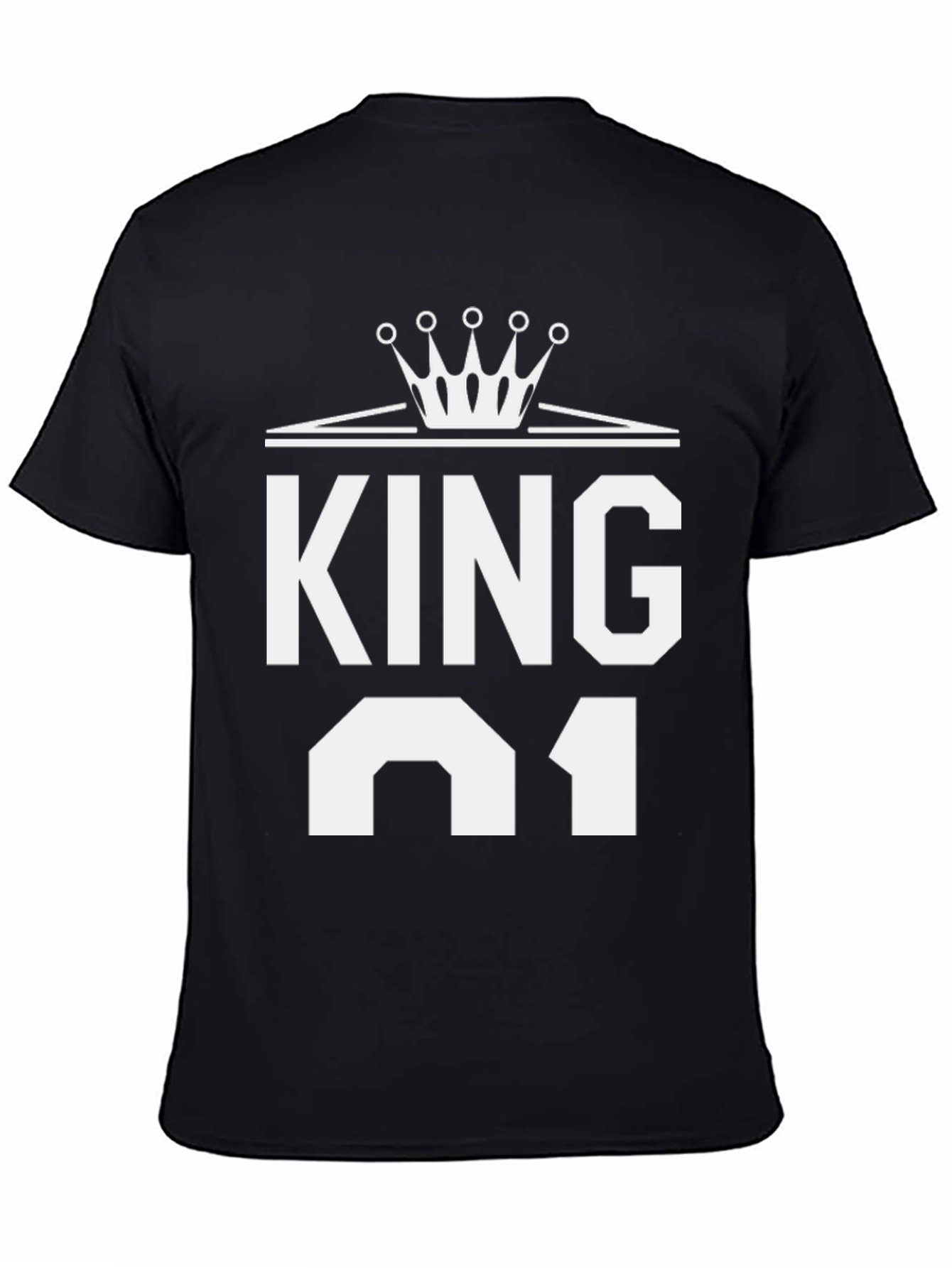 King 01 Graphic T-Shirt - Black