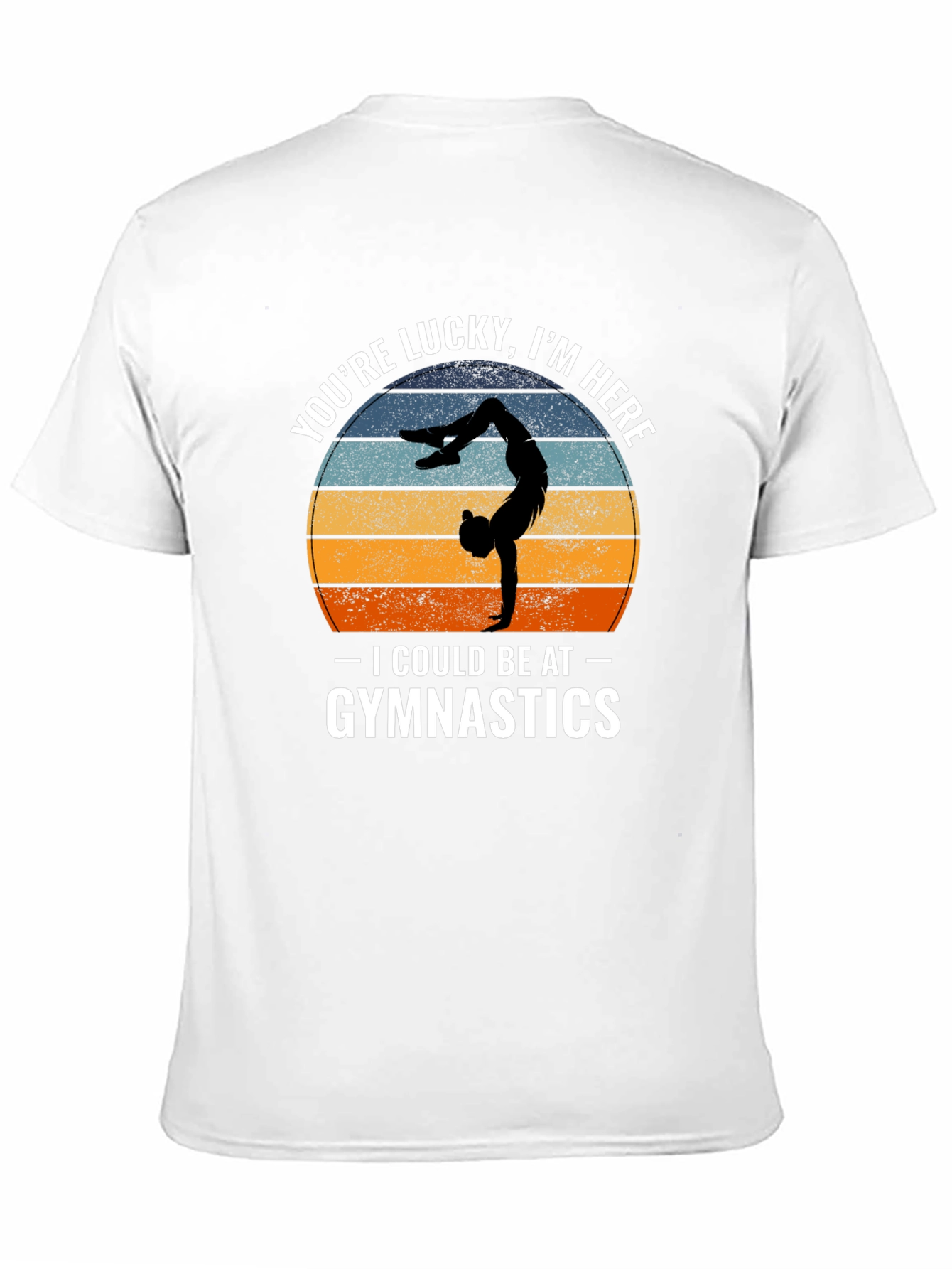 Lucky Im Here Gymnastics Tee