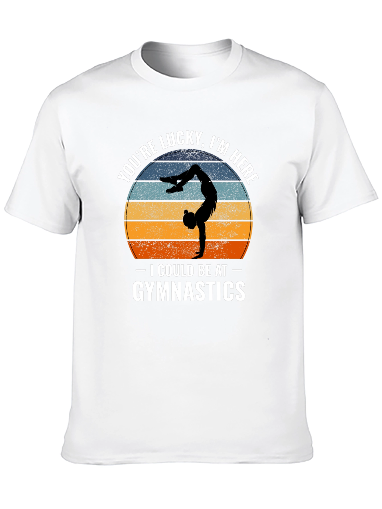 Lucky Im Here Gymnastics Tee