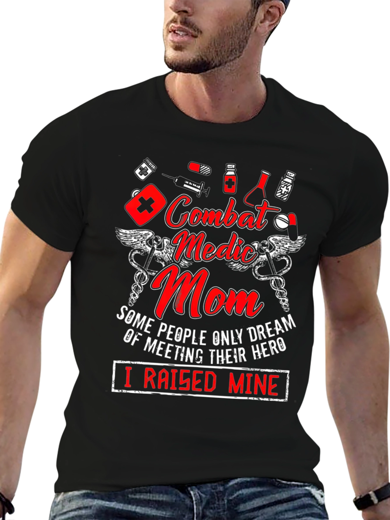 Combat Medic Mom Graphic Tee