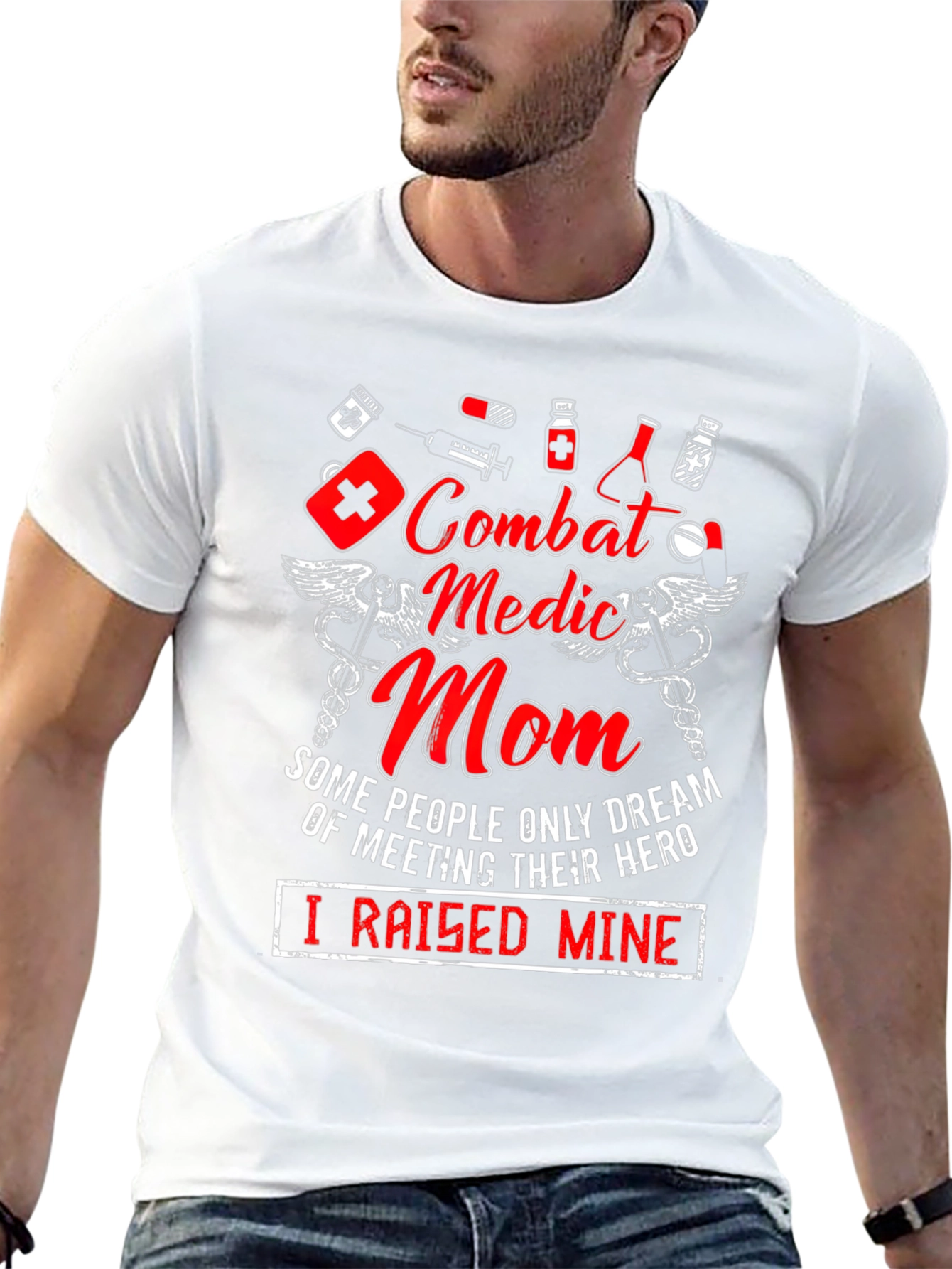 Combat Medic Mom Graphic Tee