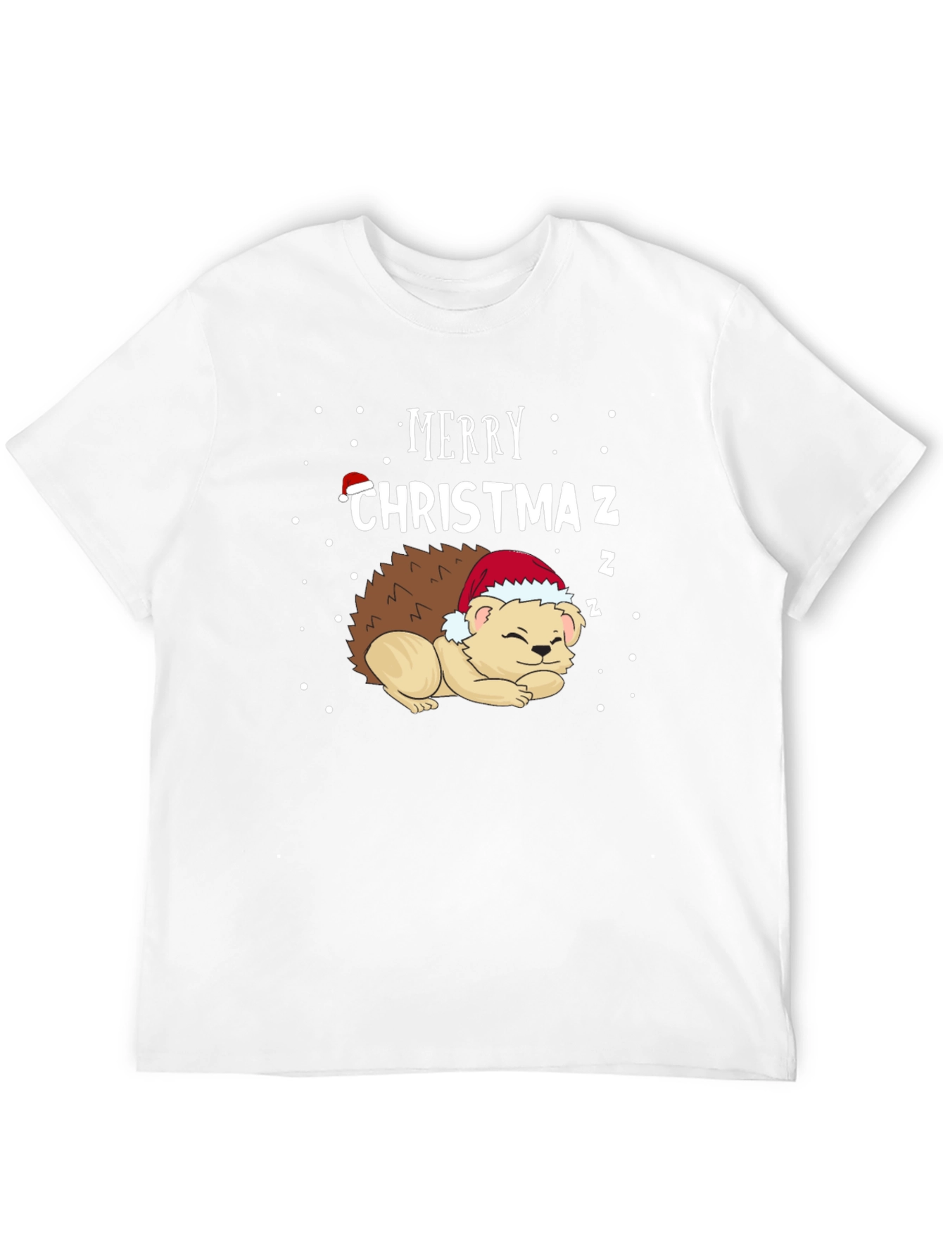 Merry Christmaz Hedgehog Graphic Tee